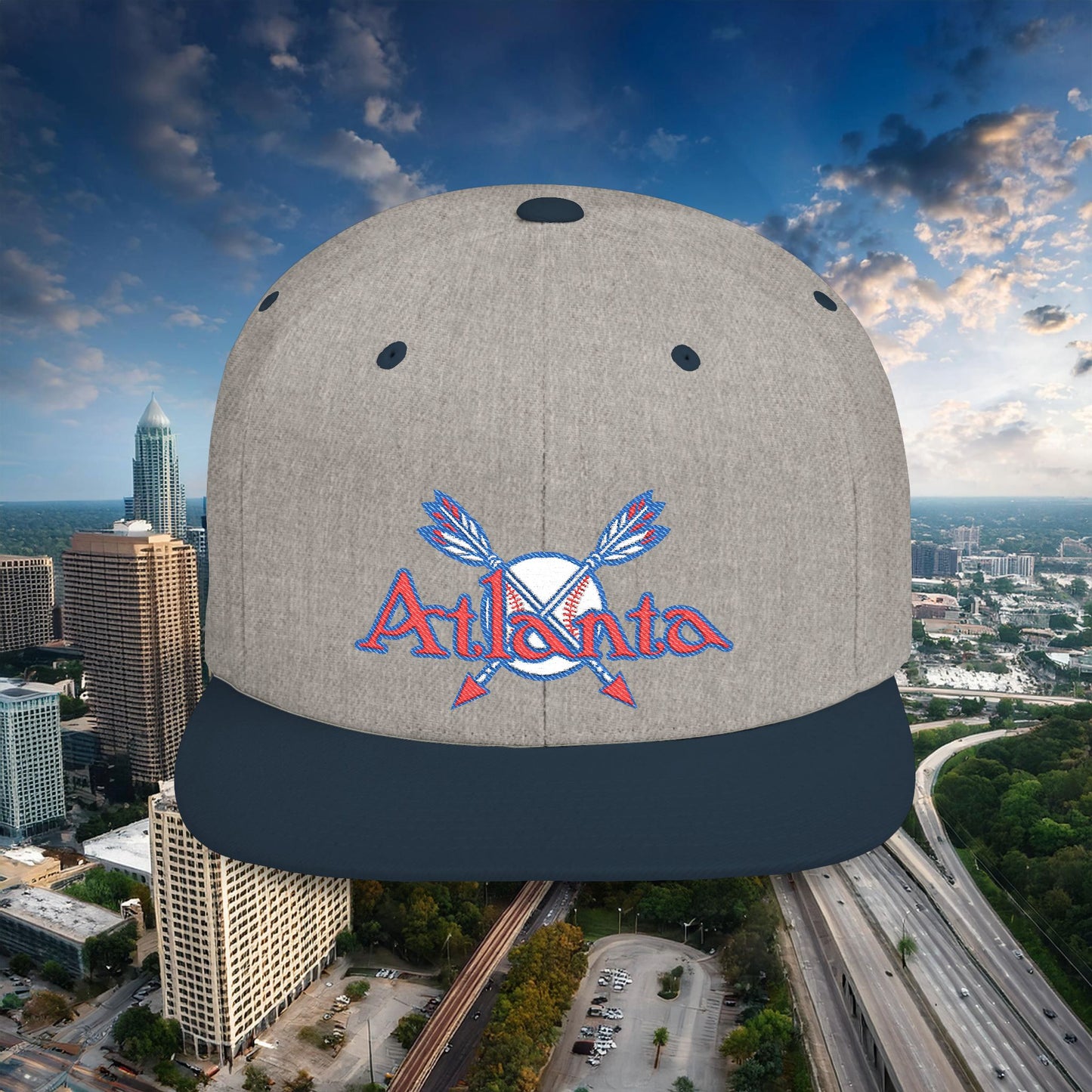 Atlanta Baseball Flat Bill Snapback