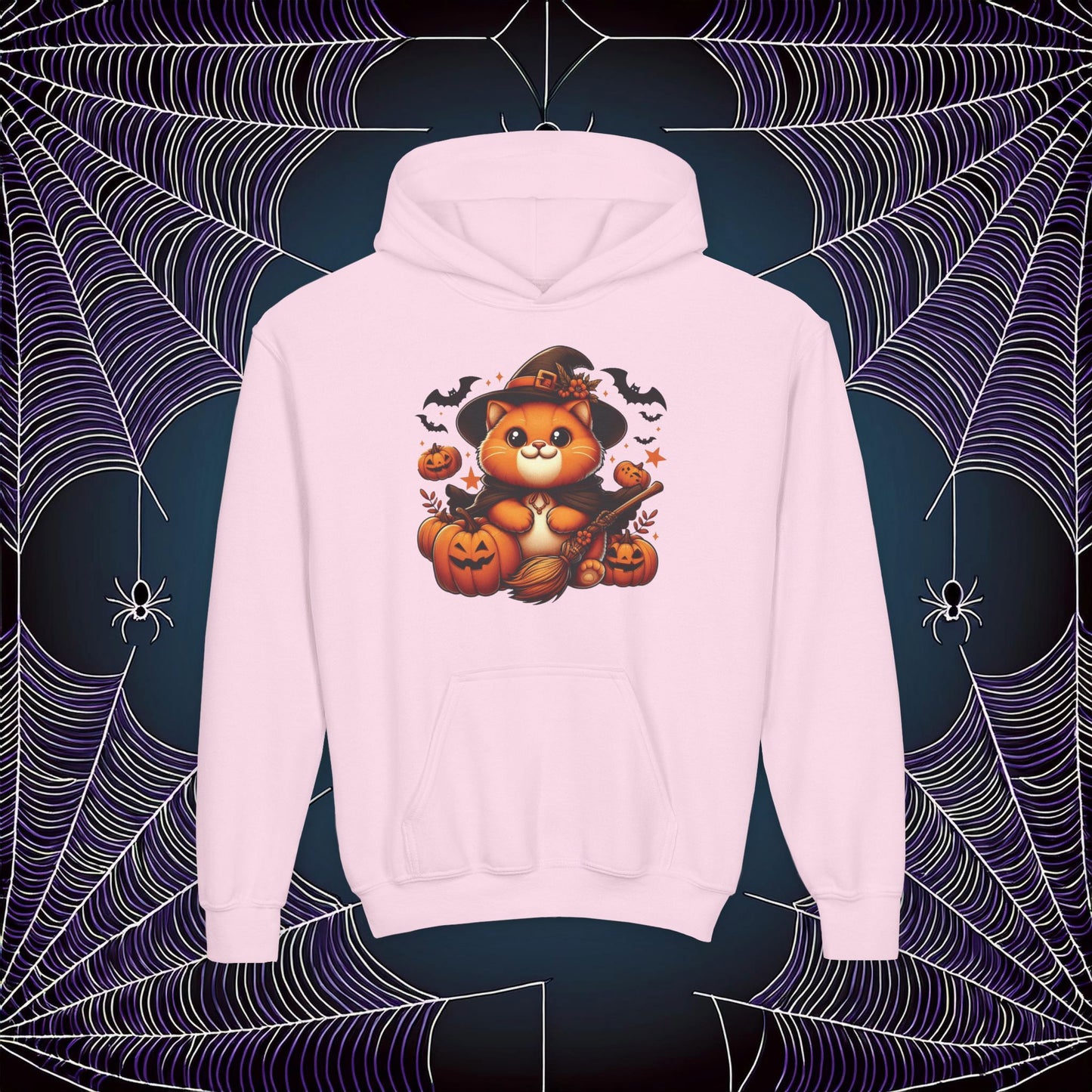 Halloween Cat Youth Hoodie