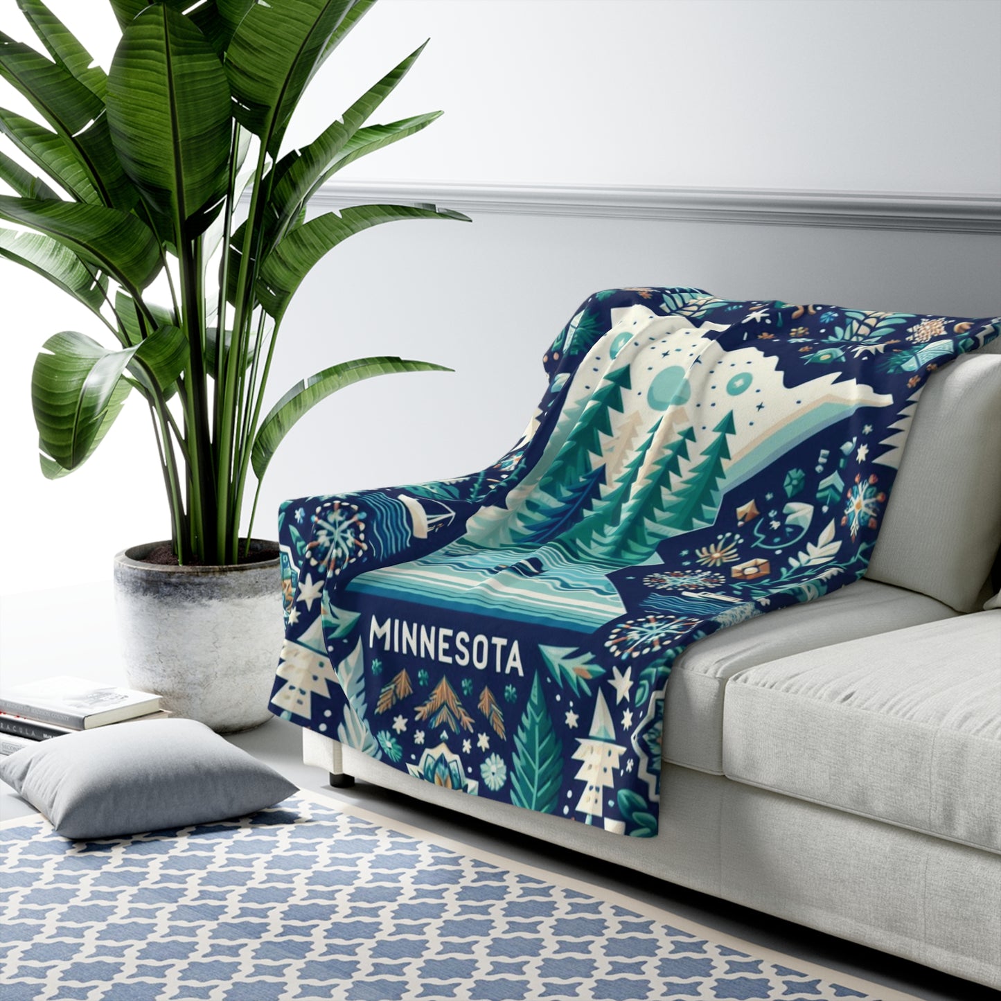 Minnesota Sherpa Fleece Blanket