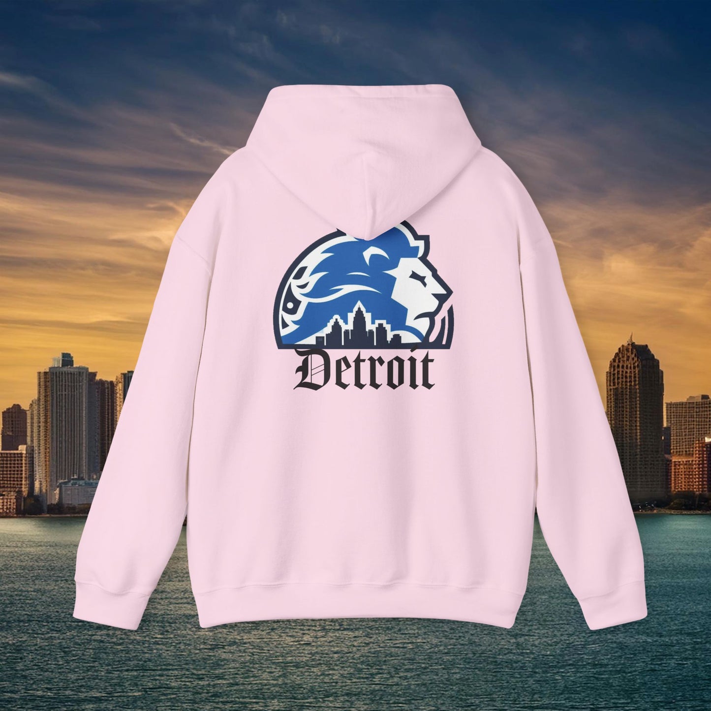 Detroit Football Skyline Hoodie