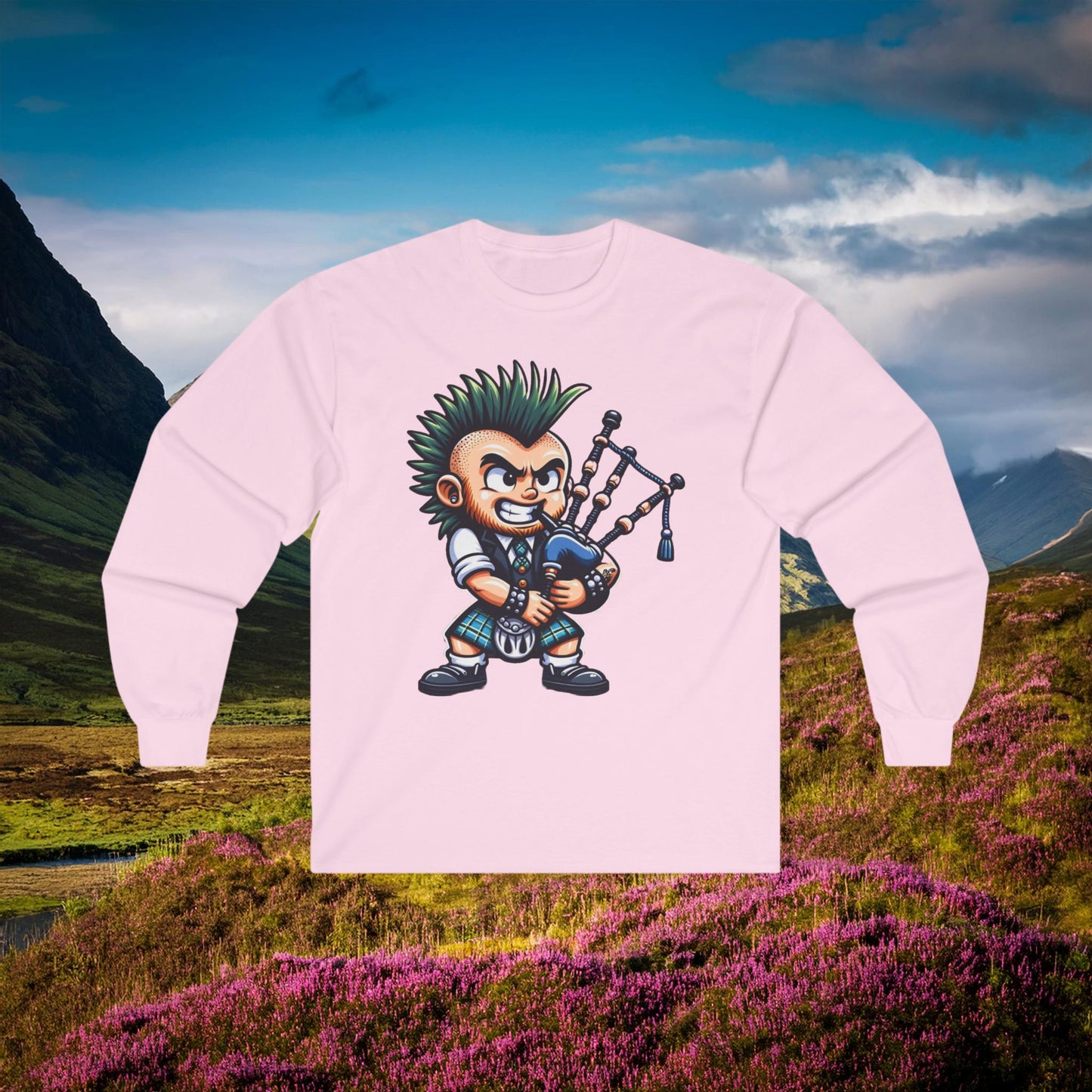 Scottish Punk Rock Long Sleeve Tee