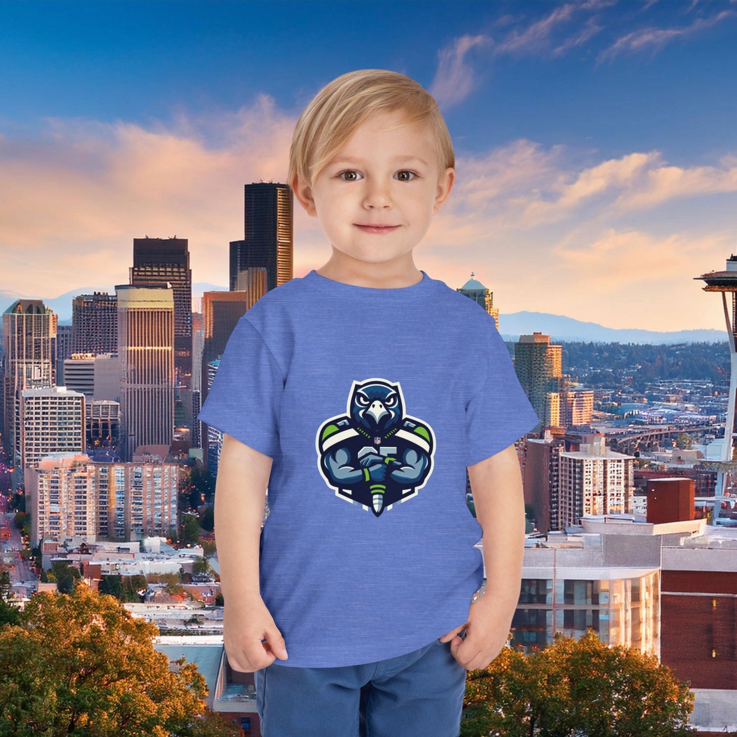 Seattle Football Player Toddler Tee