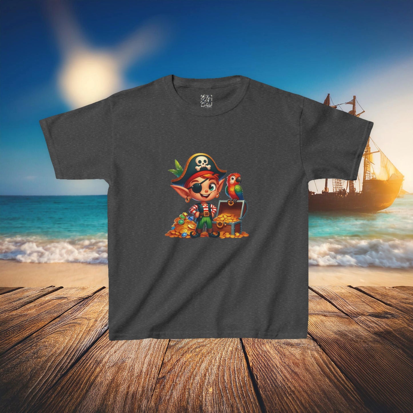 Pirate Elf Kids Tee