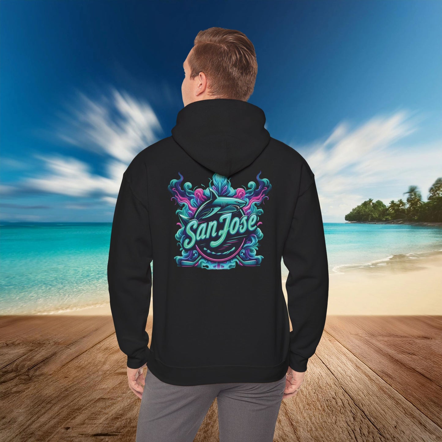 San Jose Hockey Neon Hoodie