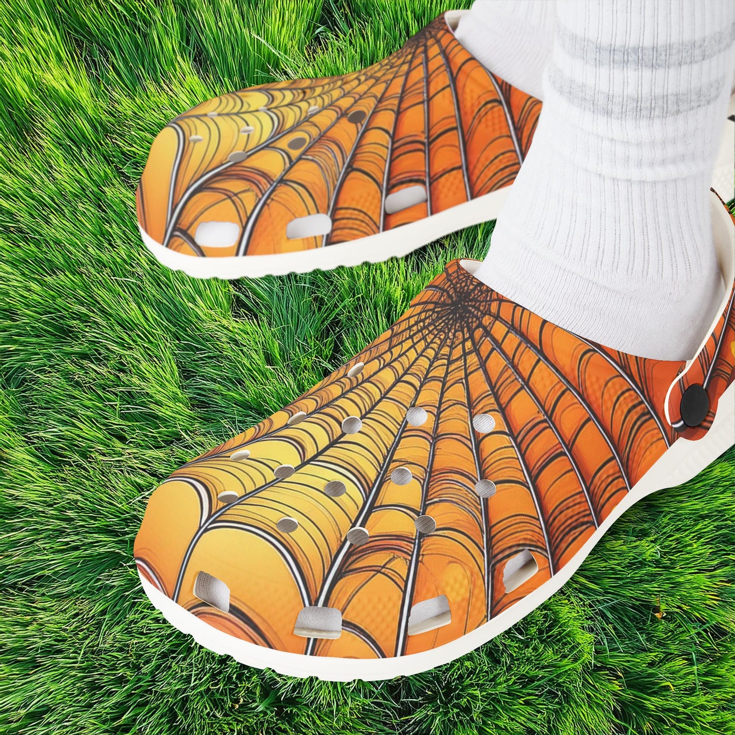 Spider Web Foam Clogs