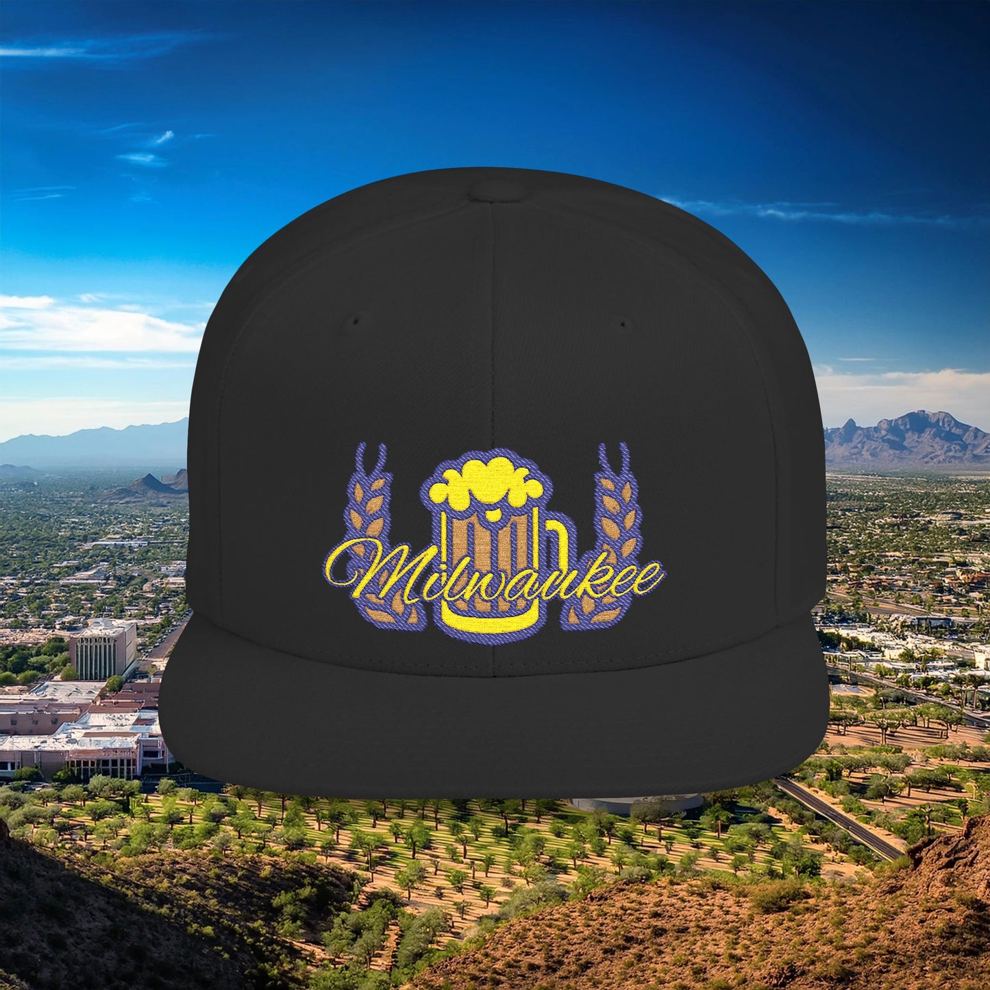 Milwaukee Pint Flat Bill Snapback