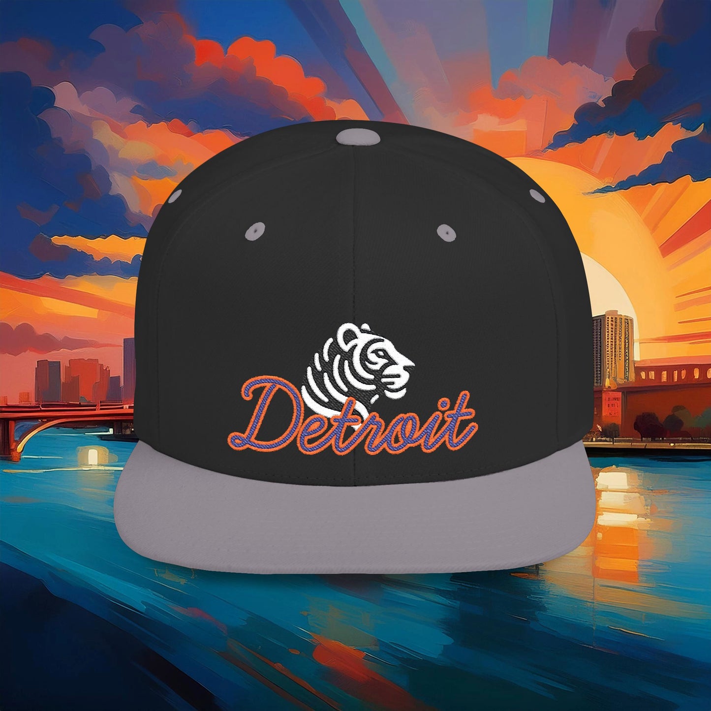 Detroit Baseball Flat Bill Snapback