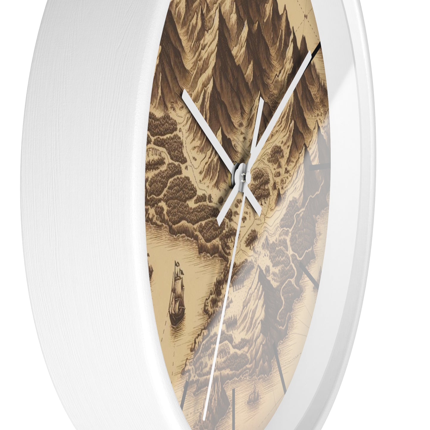 Island Map Wall Clock