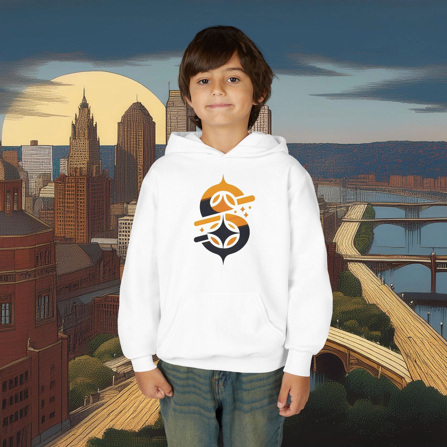 Pittsburgh Football Logo Youth Hoodie