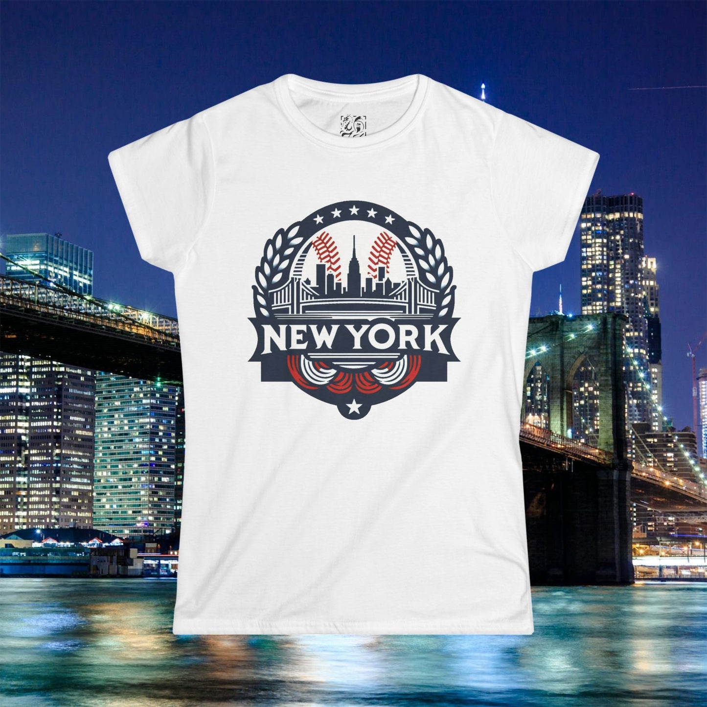 New York Bronx Baseball Women's Softstyle Tee