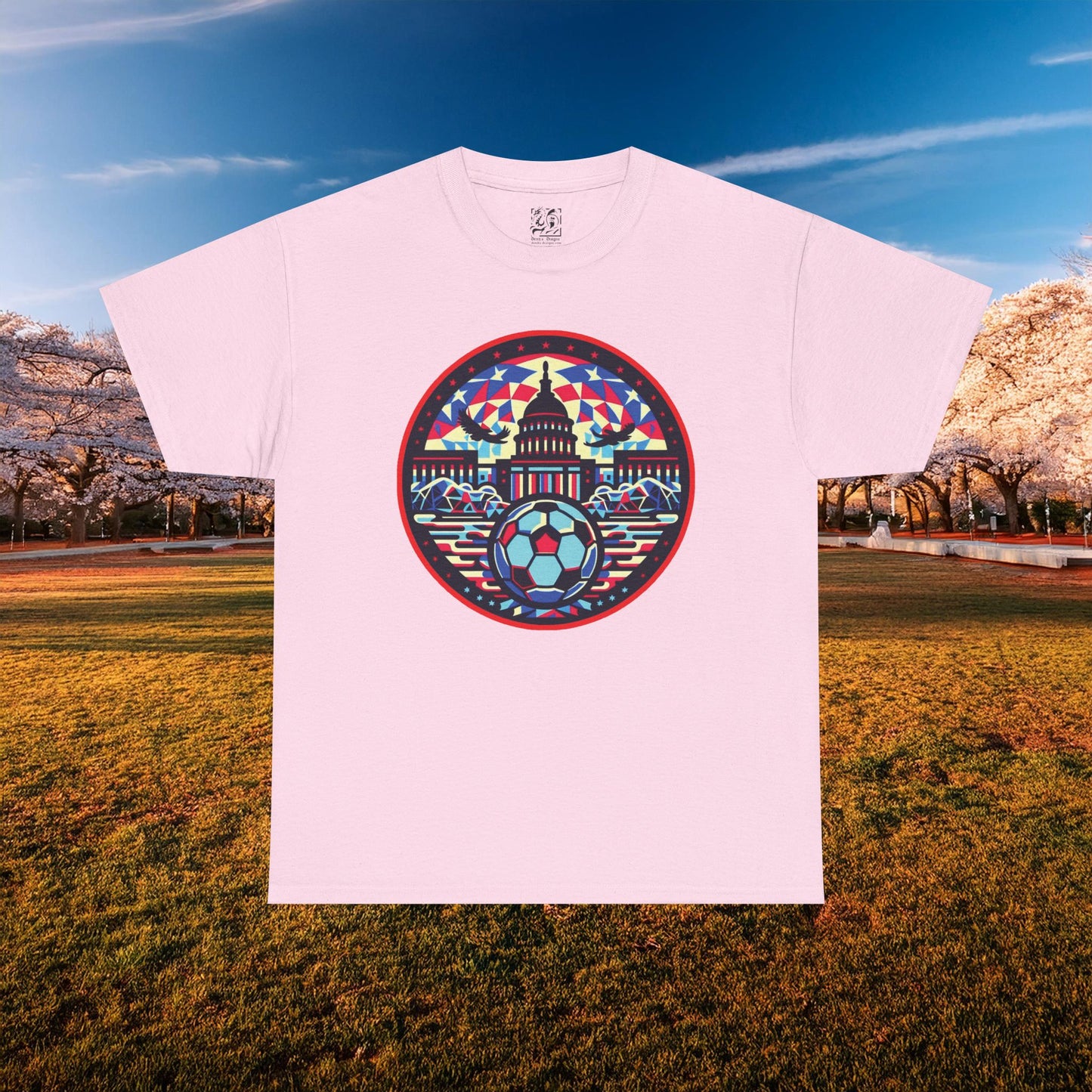 Vibrant Geometric DC Soccer Tee