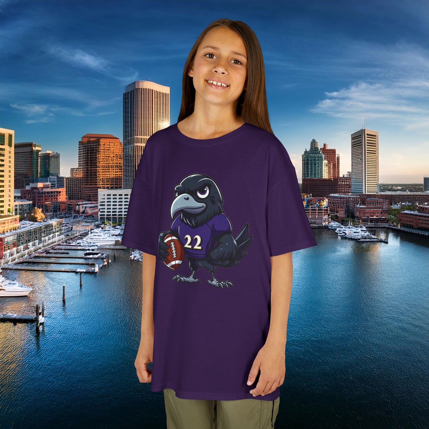 Baltimore Little Football Player Kids Tee
