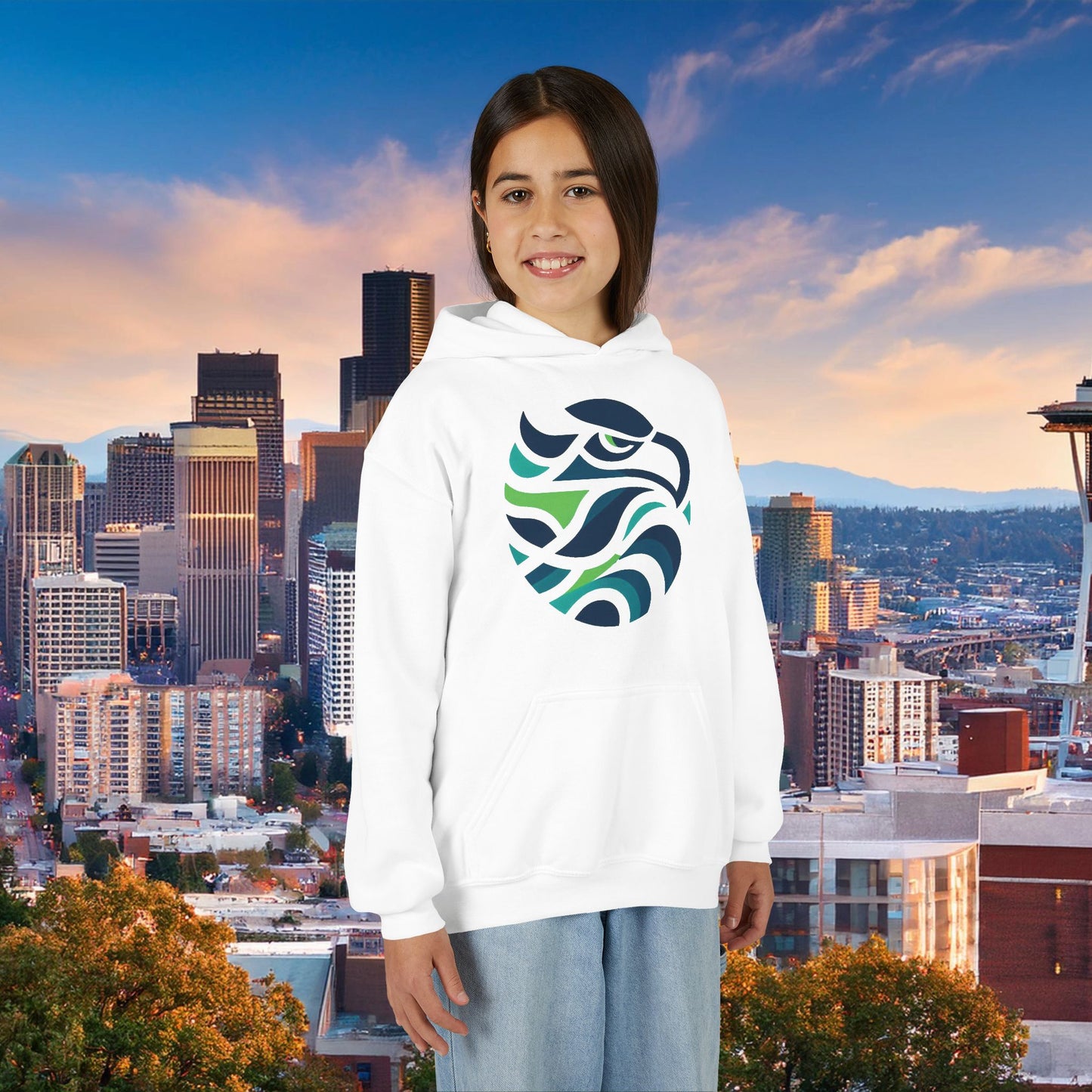 Seattle Football Logo Youth Hoodie
