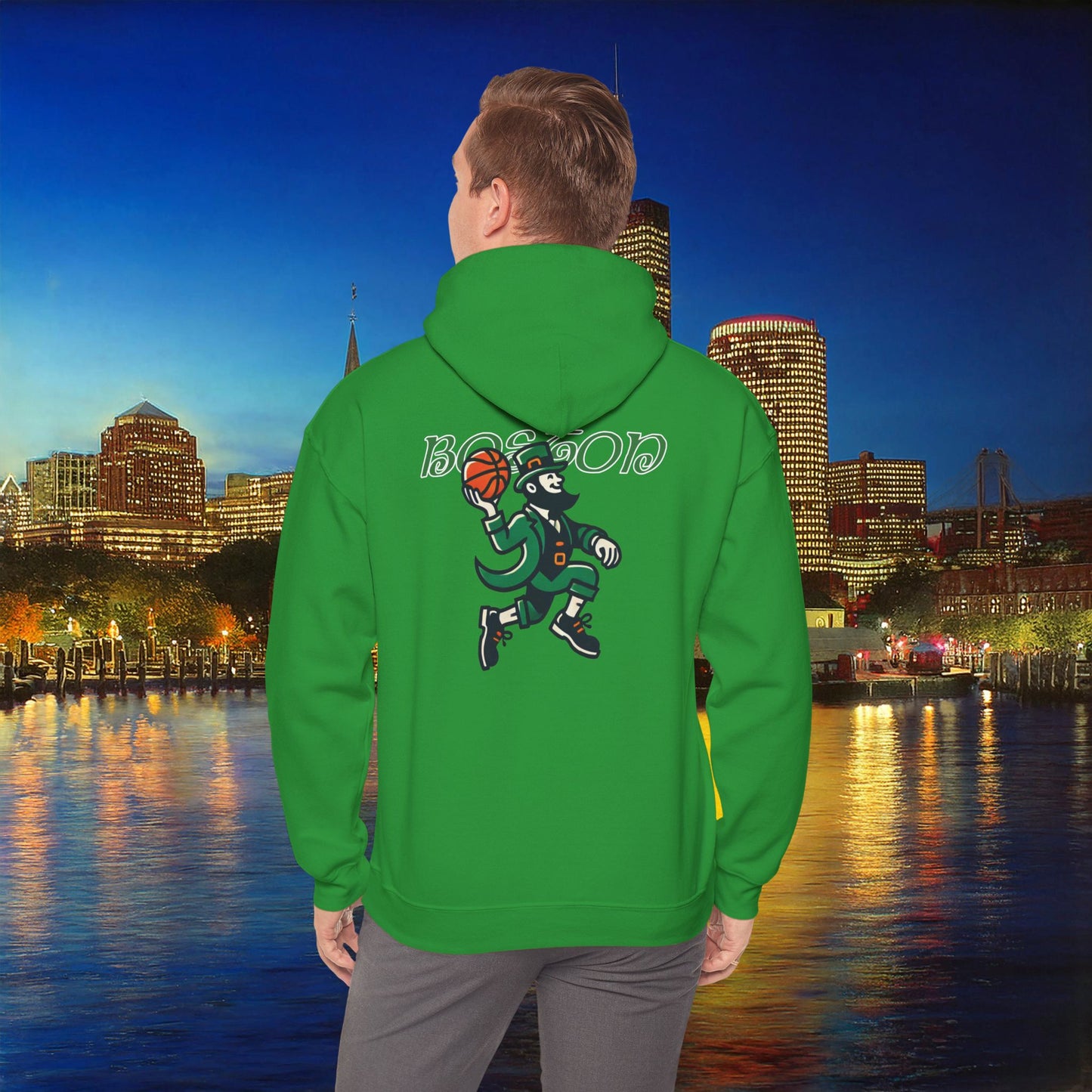 Boston Basketball Logo Hoodie