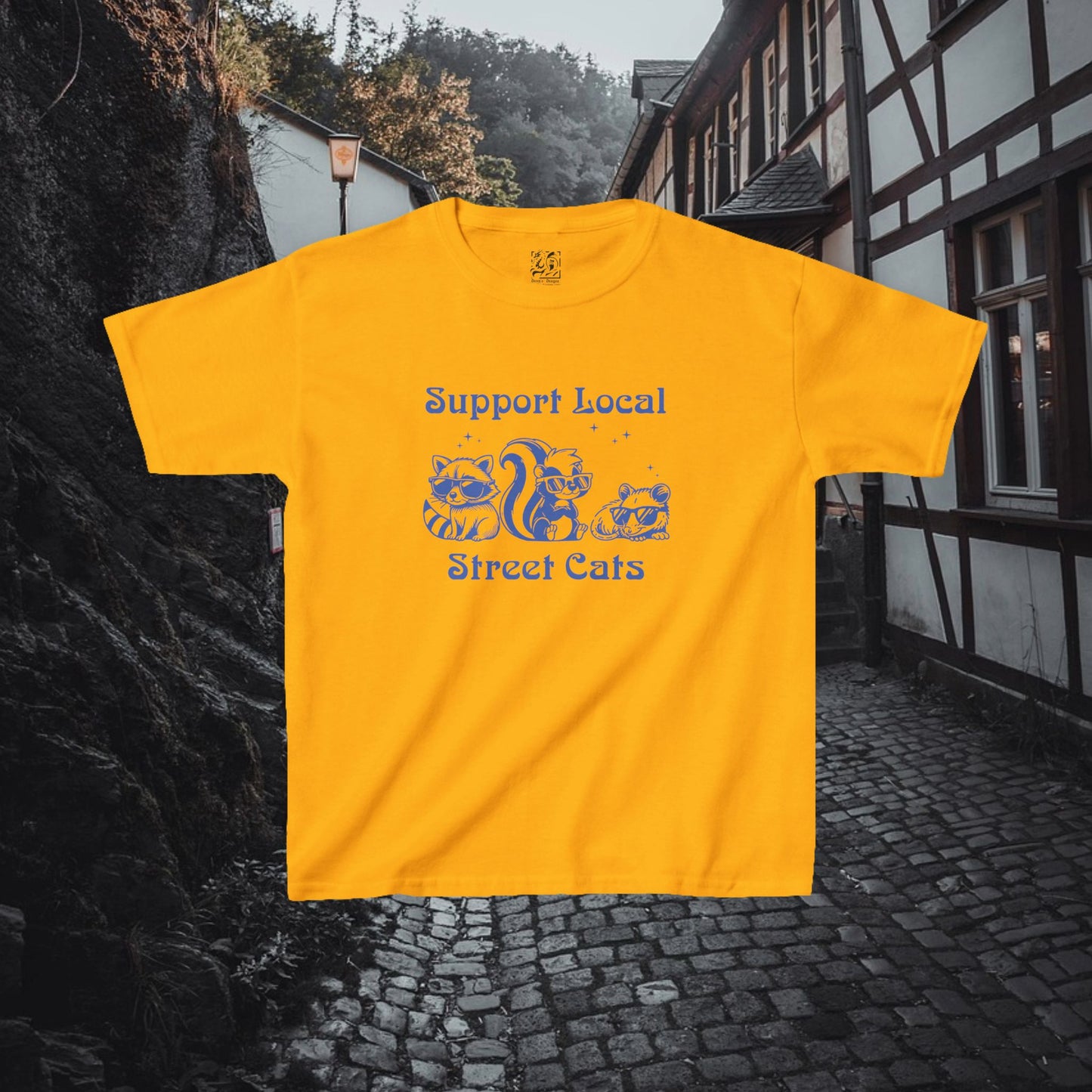 Support Local Street Cats Kids Tee