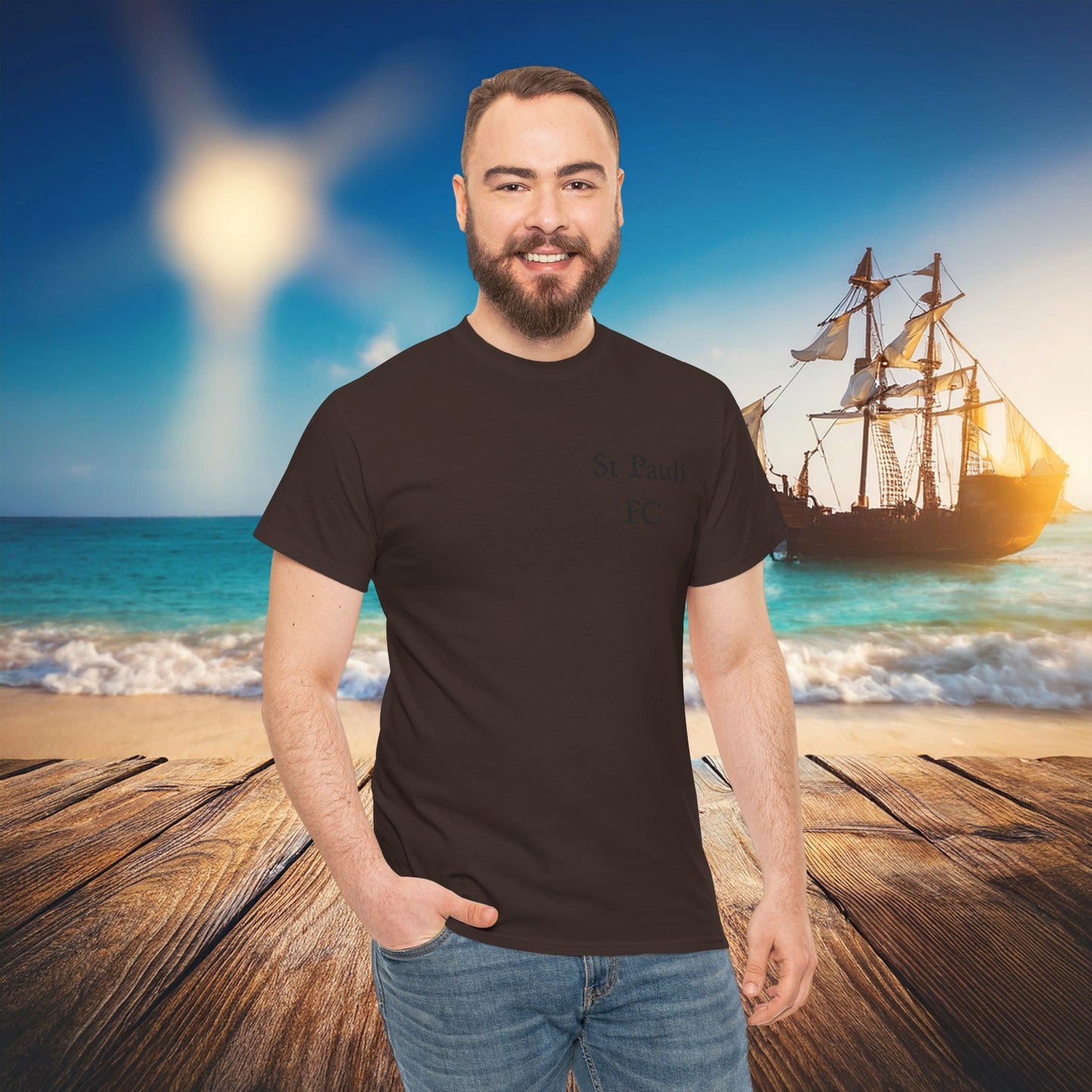 St Pauli Pirate Soccer Tee