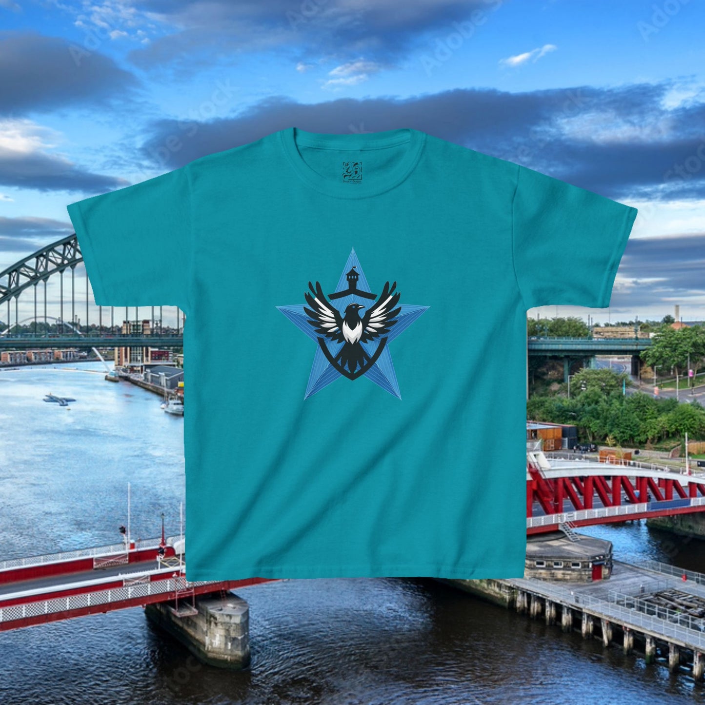 Newcastle United Blue Star Mags Kids Tee