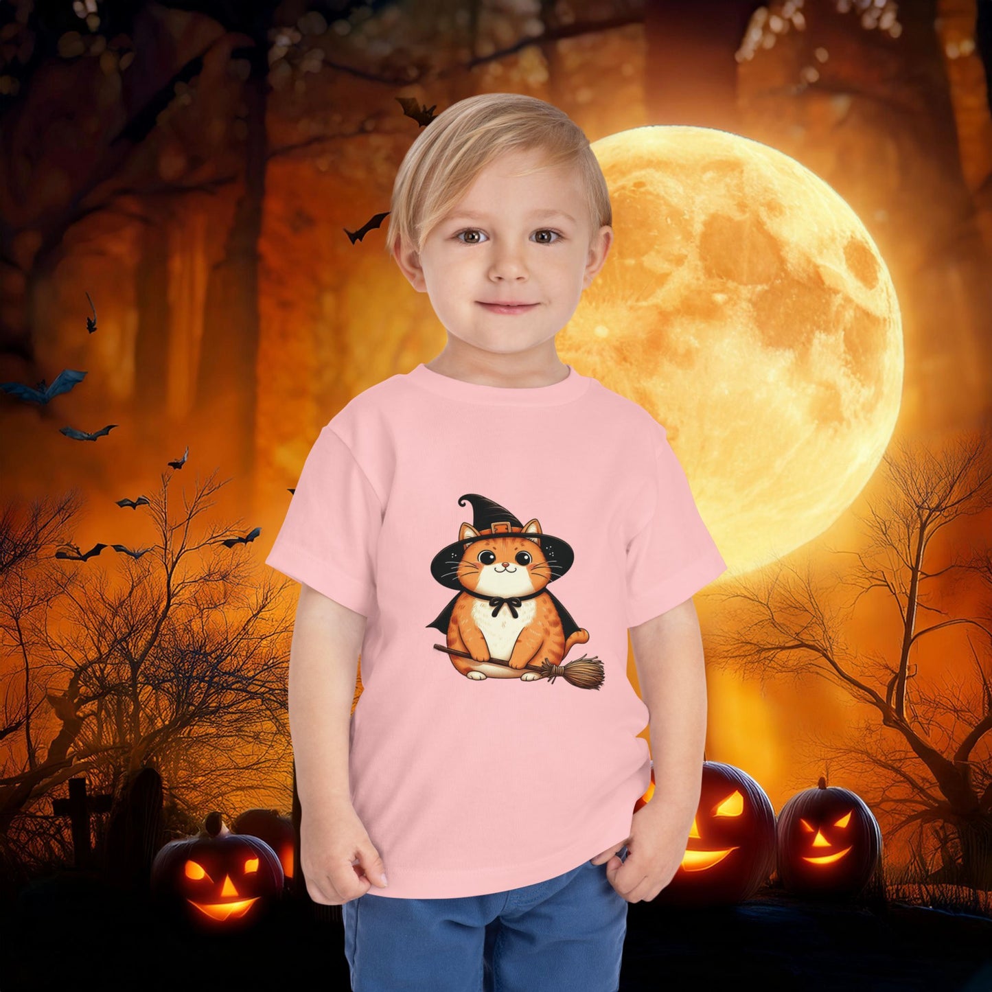 Trick or Treat Cat Toddler Tee