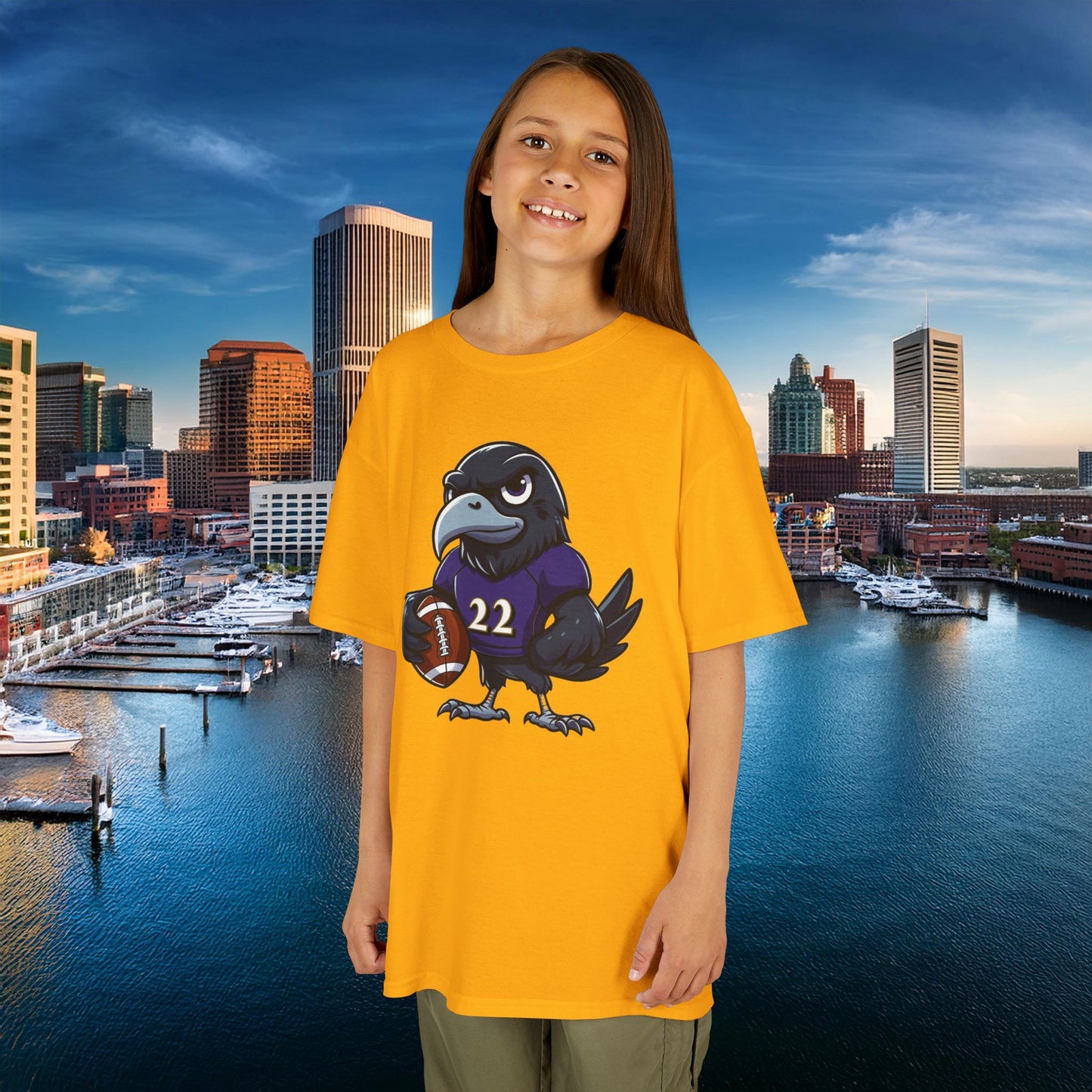 Baltimore Little Football Player Kids Tee