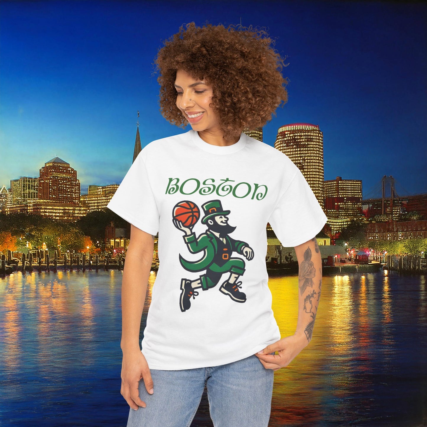 Boston Basketball Logo Tee