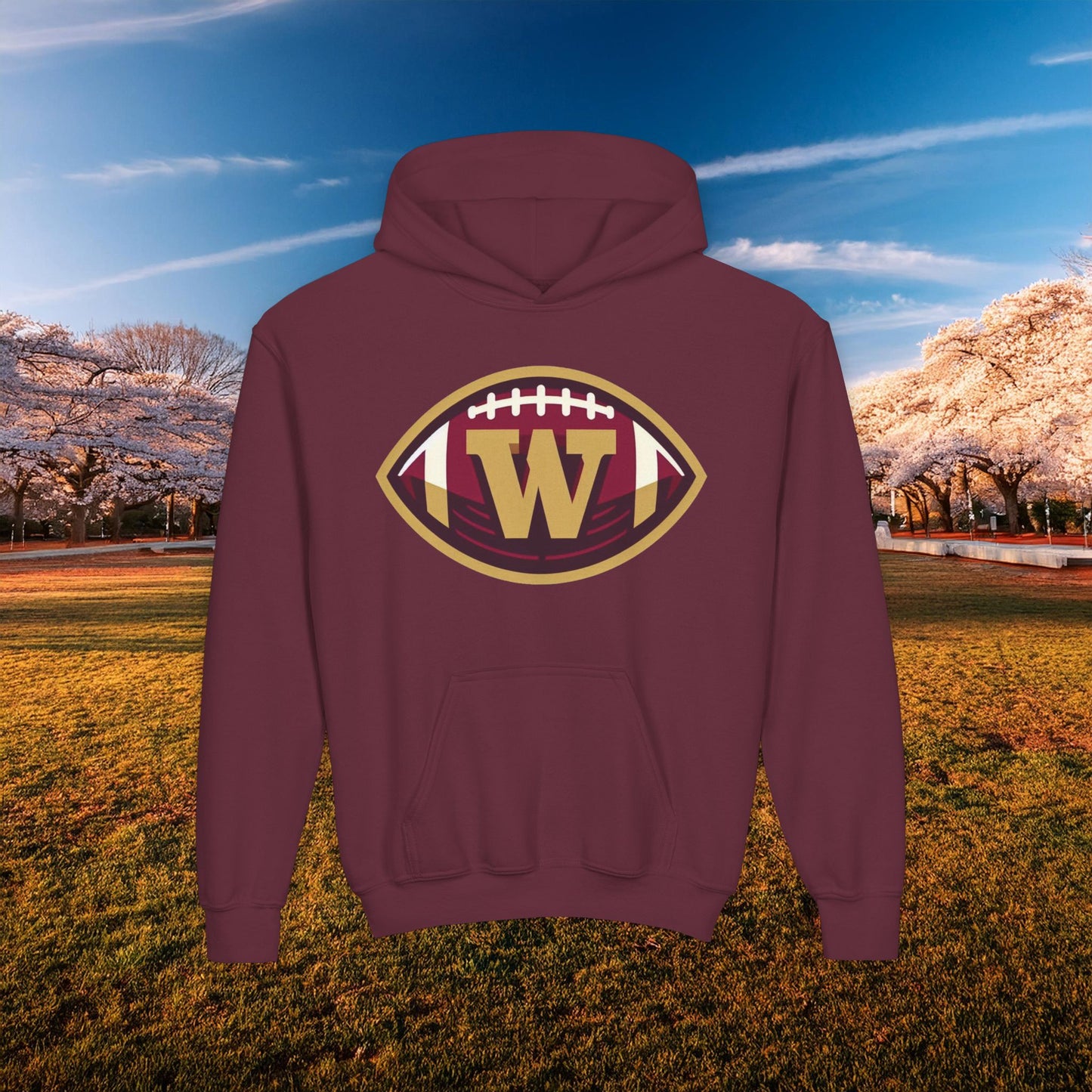 Washington Football Logo Youth Hoodie