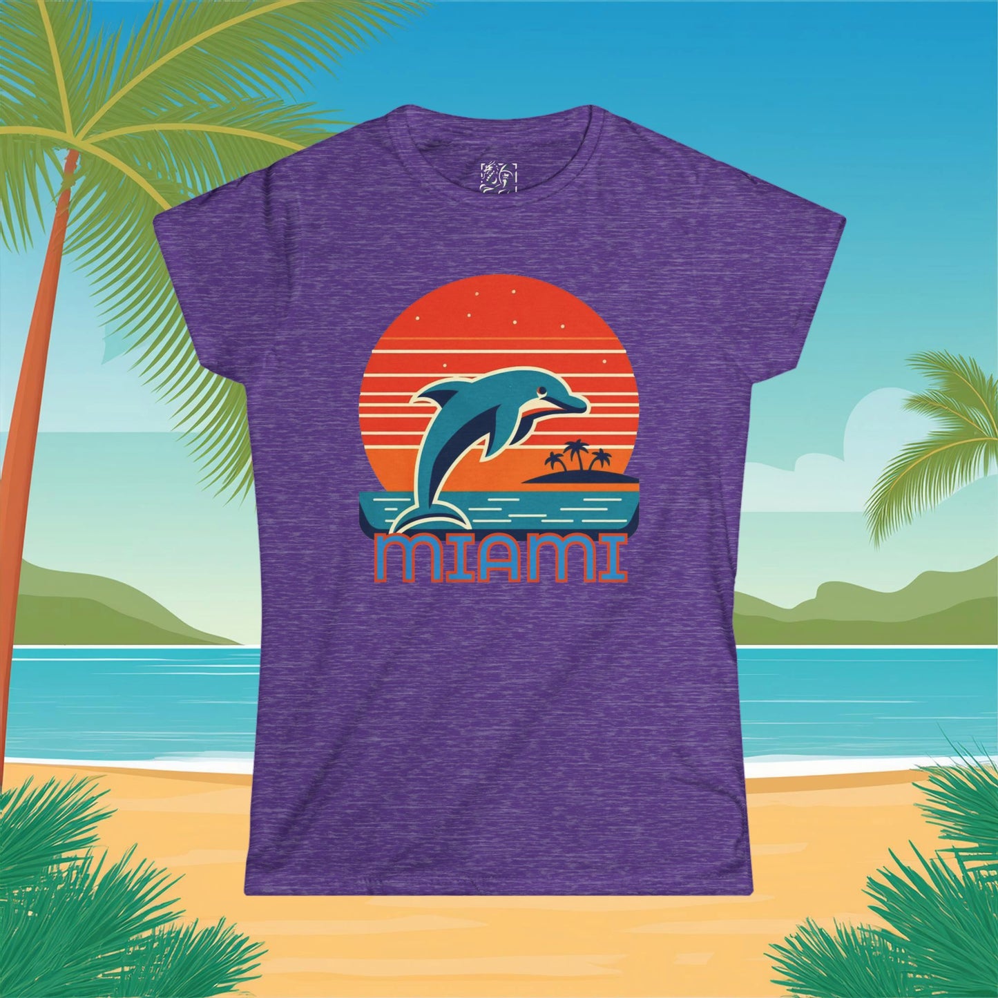 Miami Football Design Women's Softstyle Tee