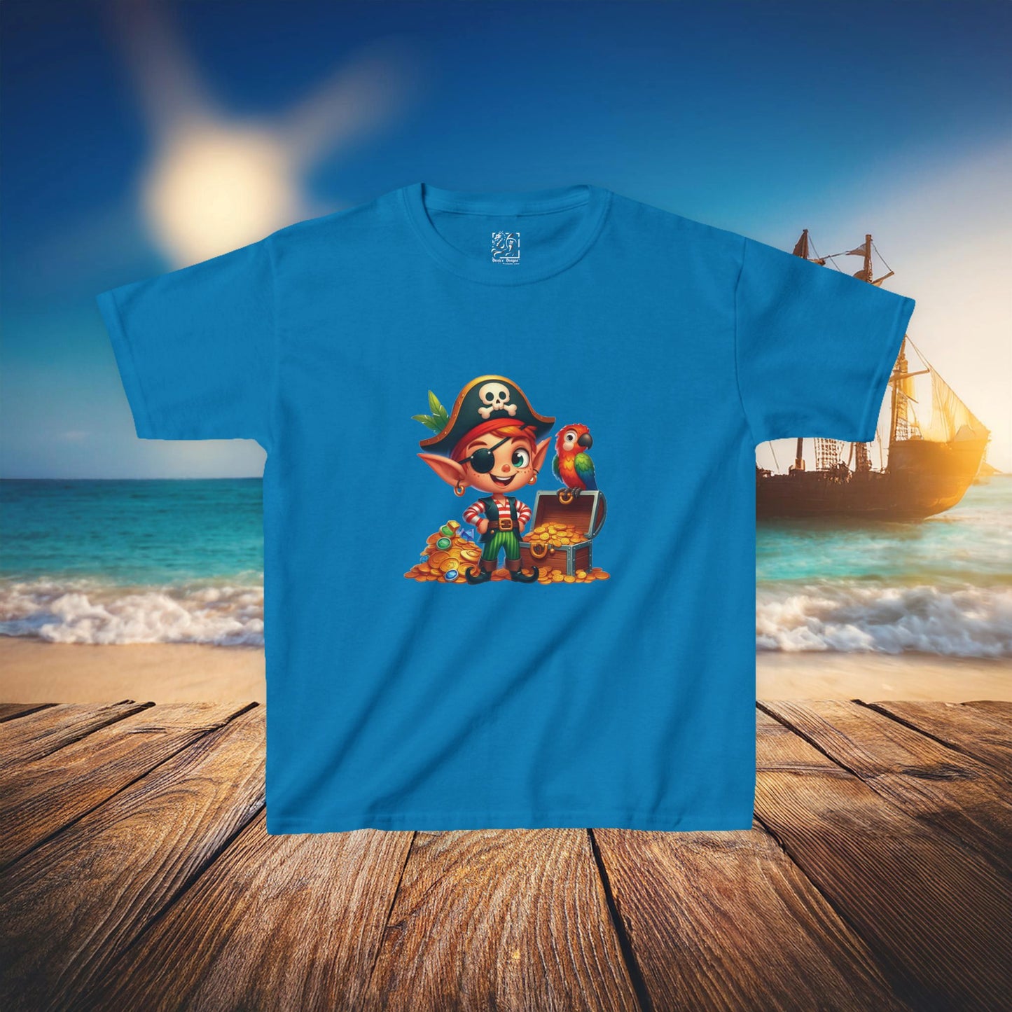 Pirate Elf Kids Tee