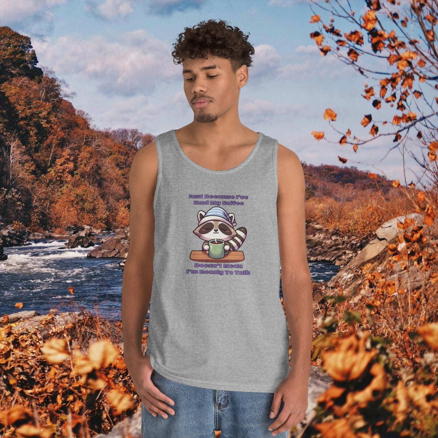 Raccoon Coffee Tank Top