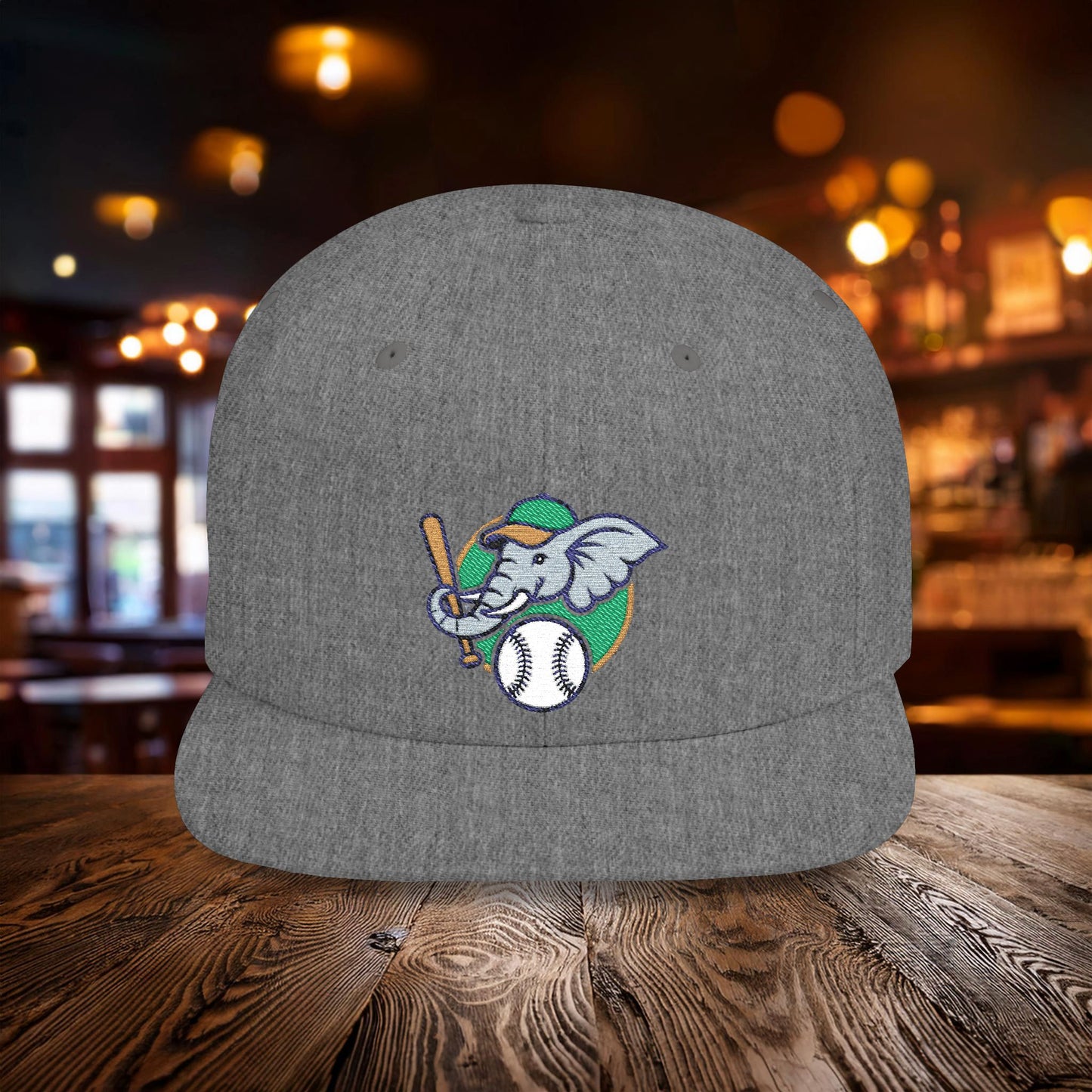 A's Elephant Flat Bill Snapback