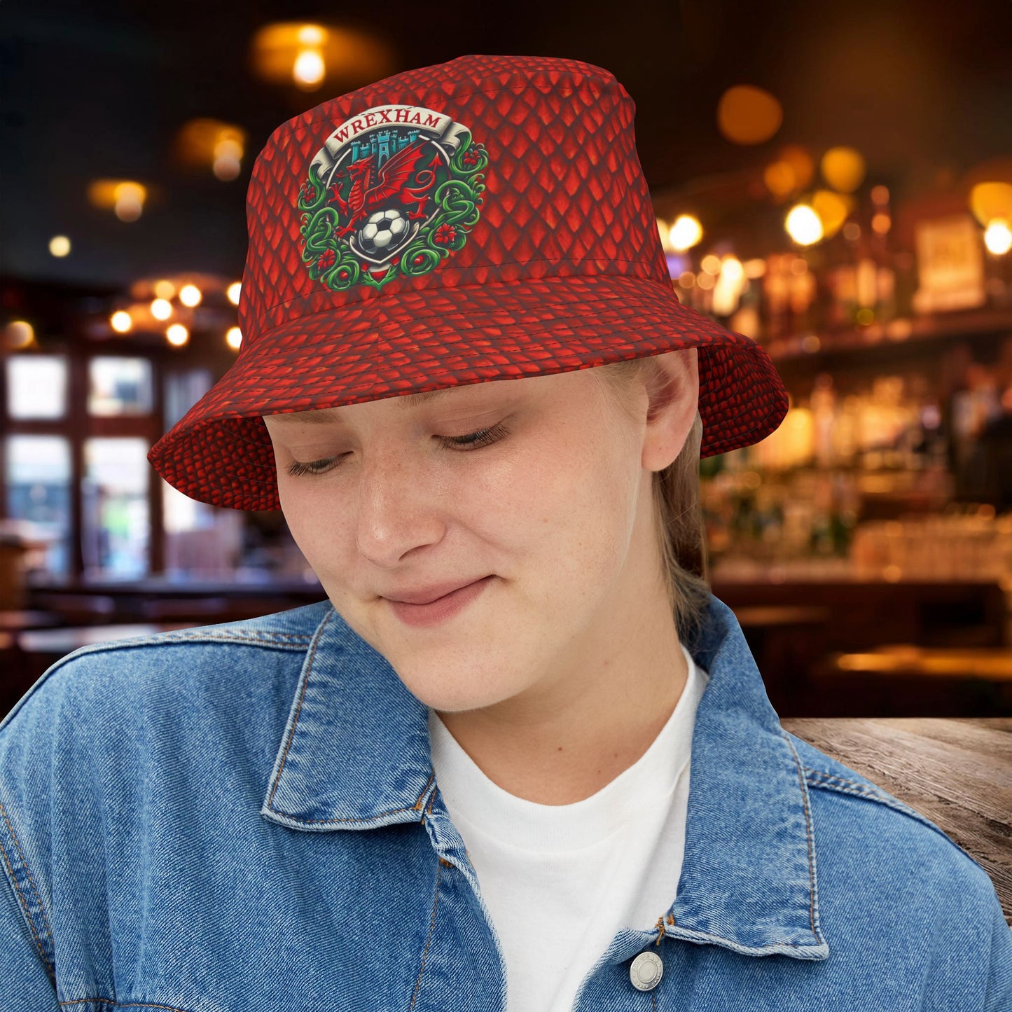 Wrexham Crest Bucket Hat