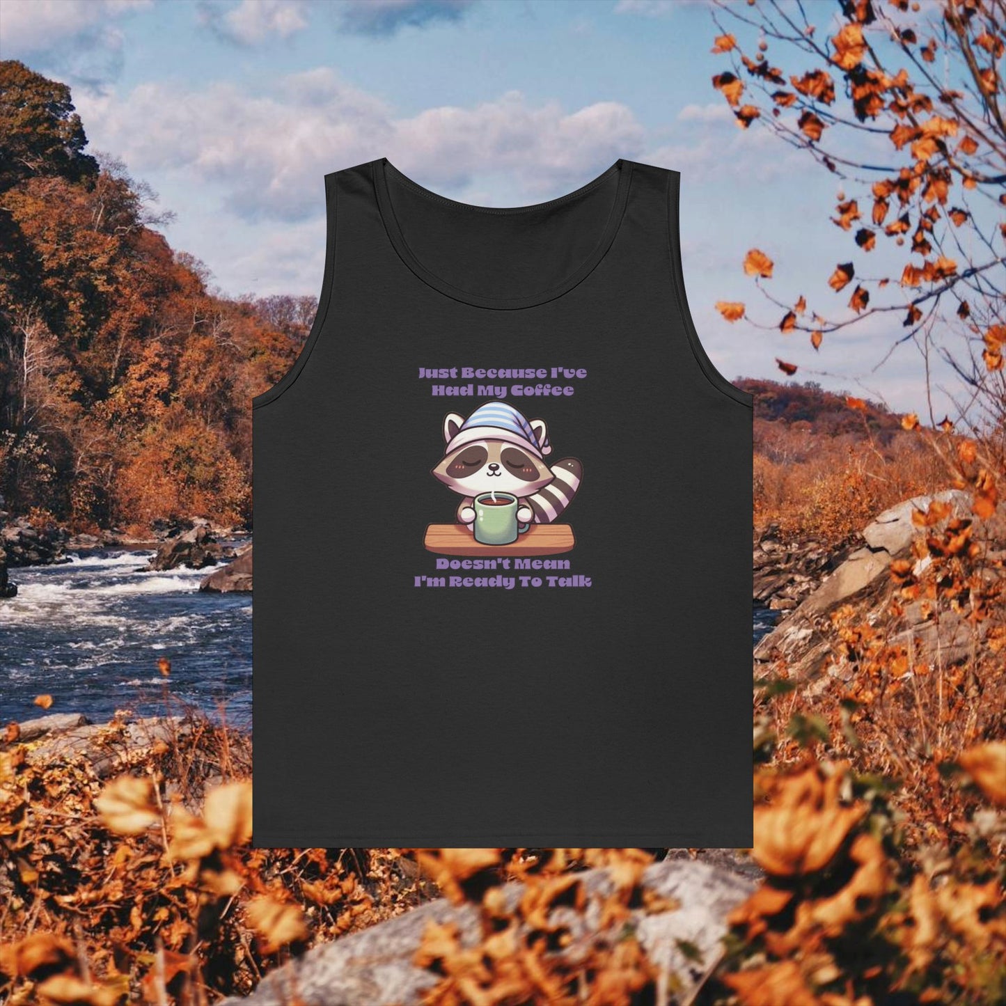 Raccoon Coffee Tank Top
