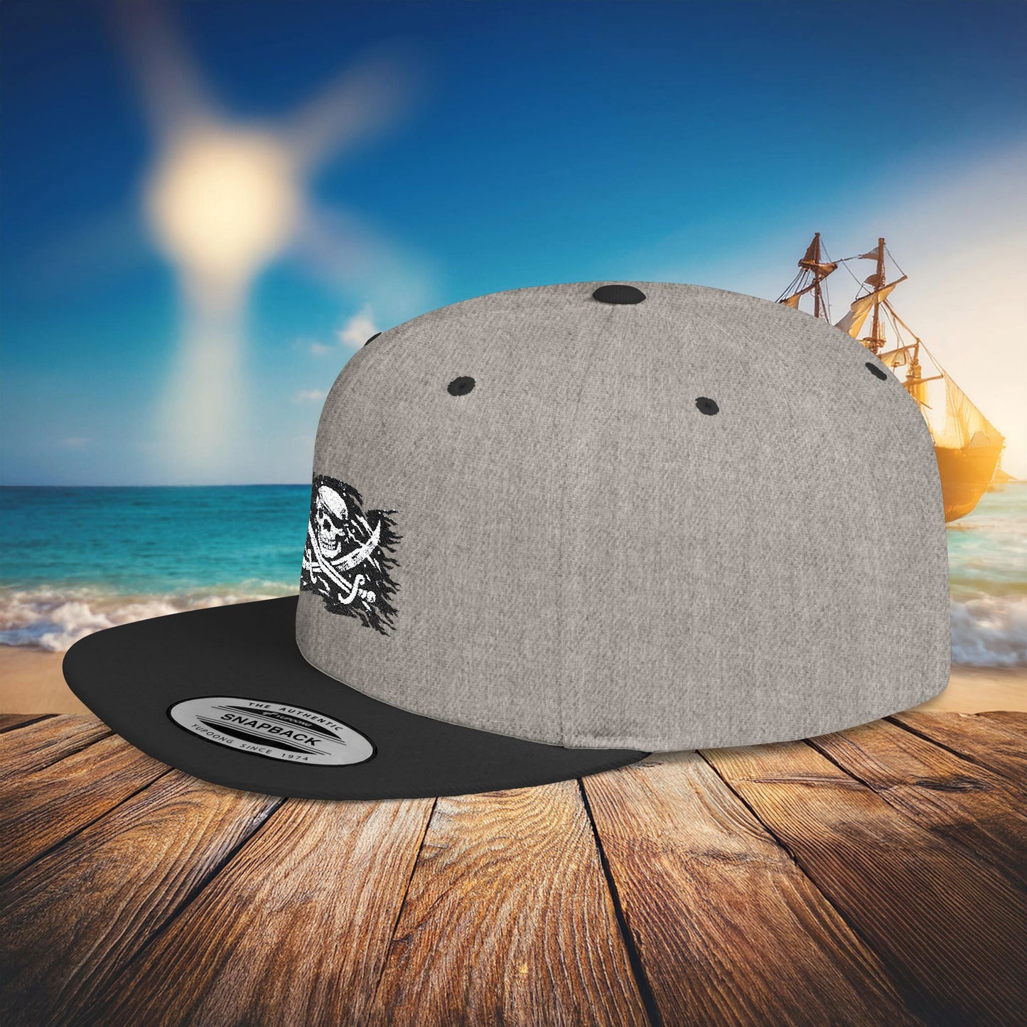 Jolly Roger Flat Bill Snapback