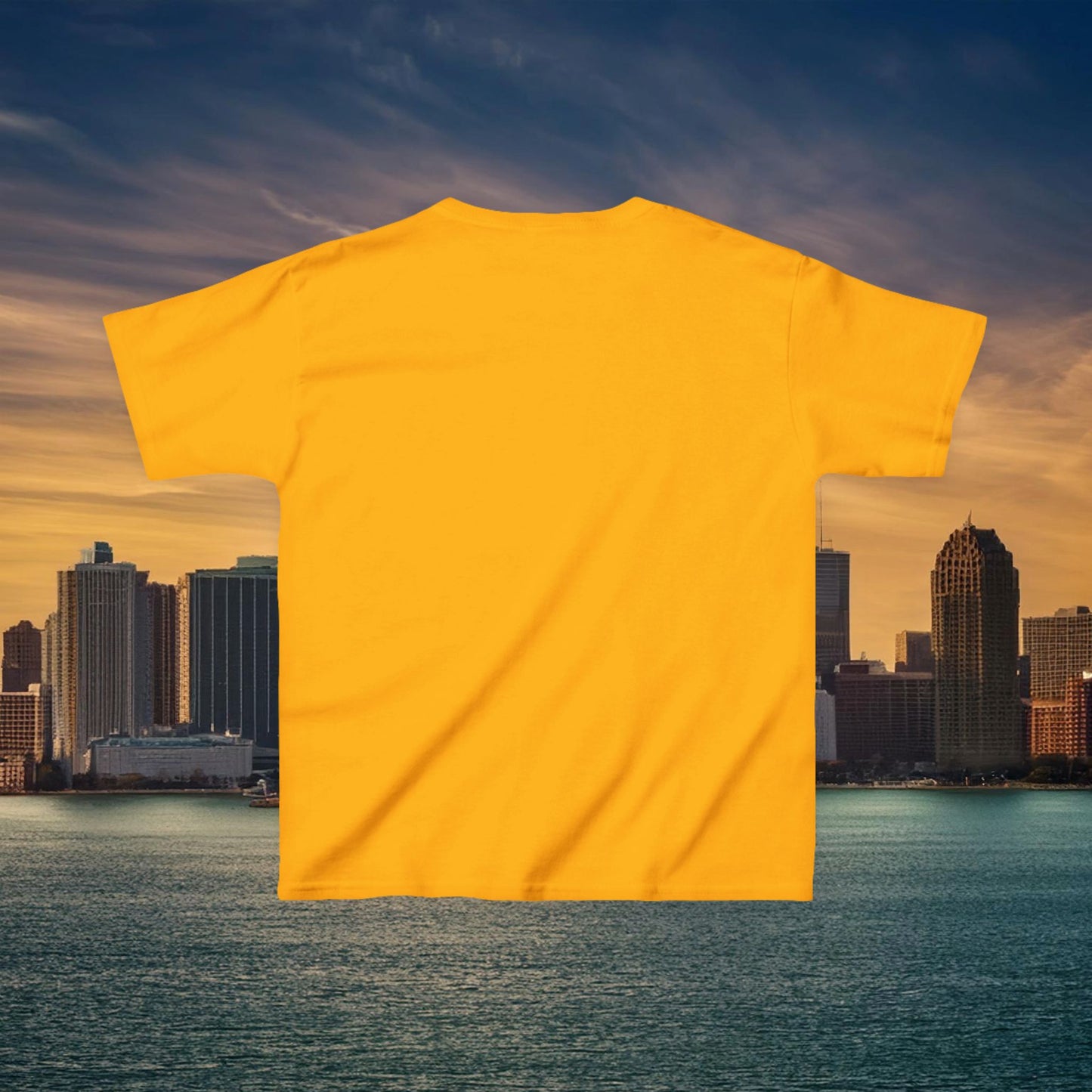 Detroit Football Skyline Kids Tee