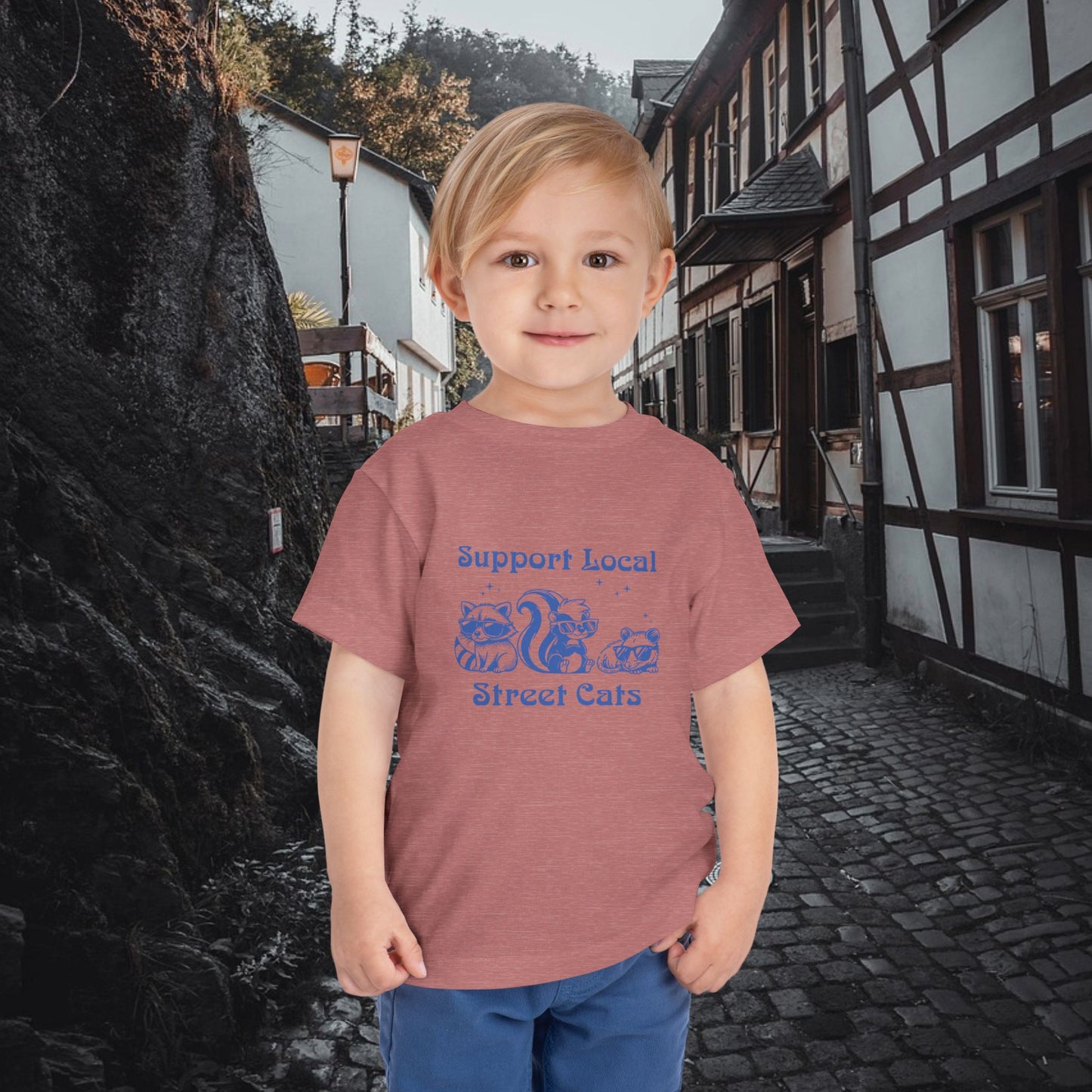 Support Local Street Cats Toddler Tee