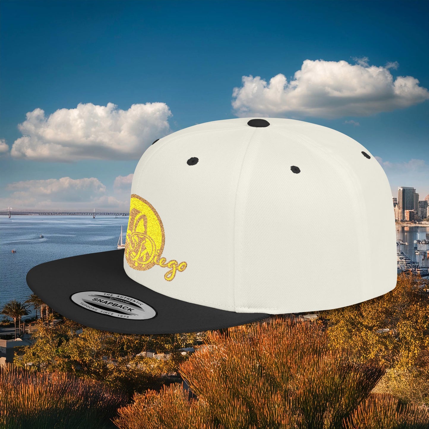 San Diego Baseball Logo Flat Bill Snapback