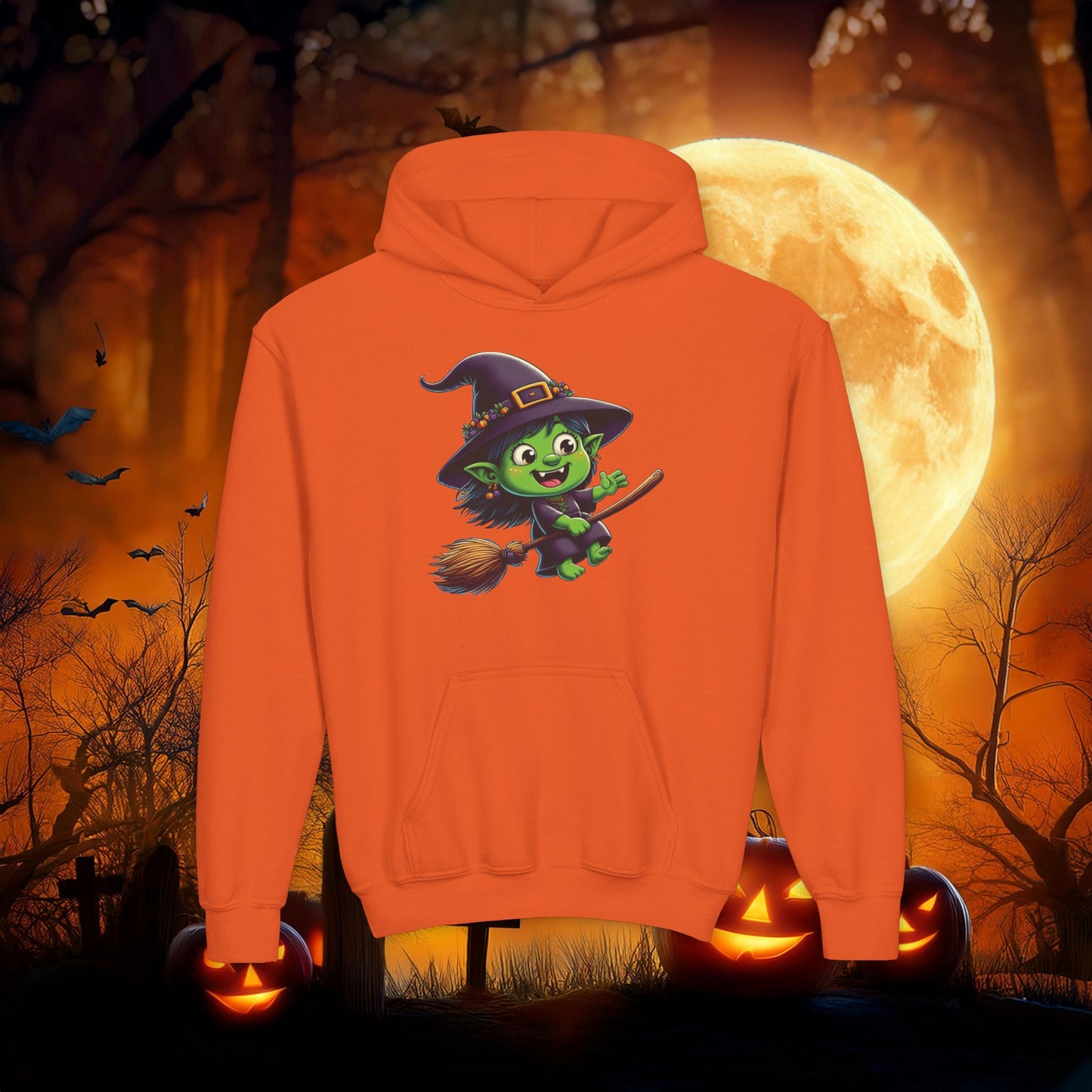 Flying Witch Youth Hoodie