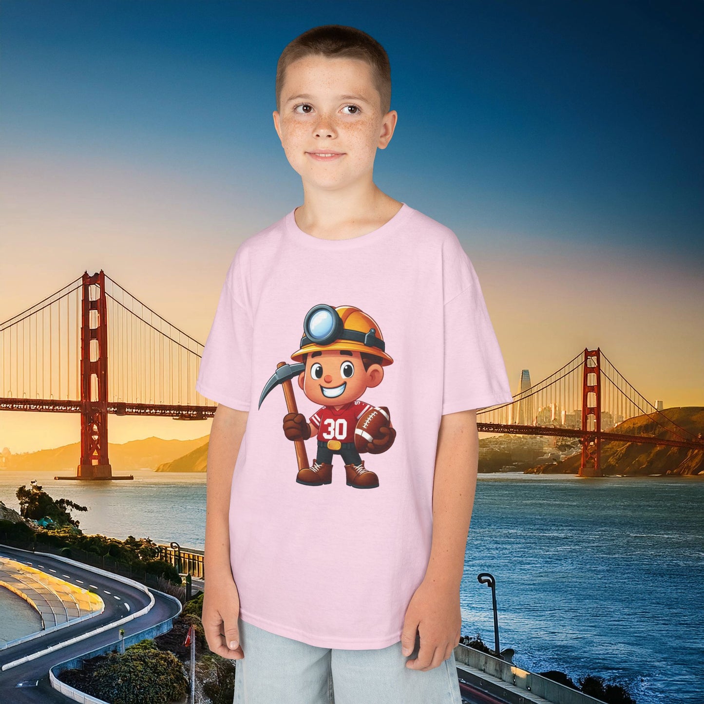 San Francisco Football Little Miner Kids Tee