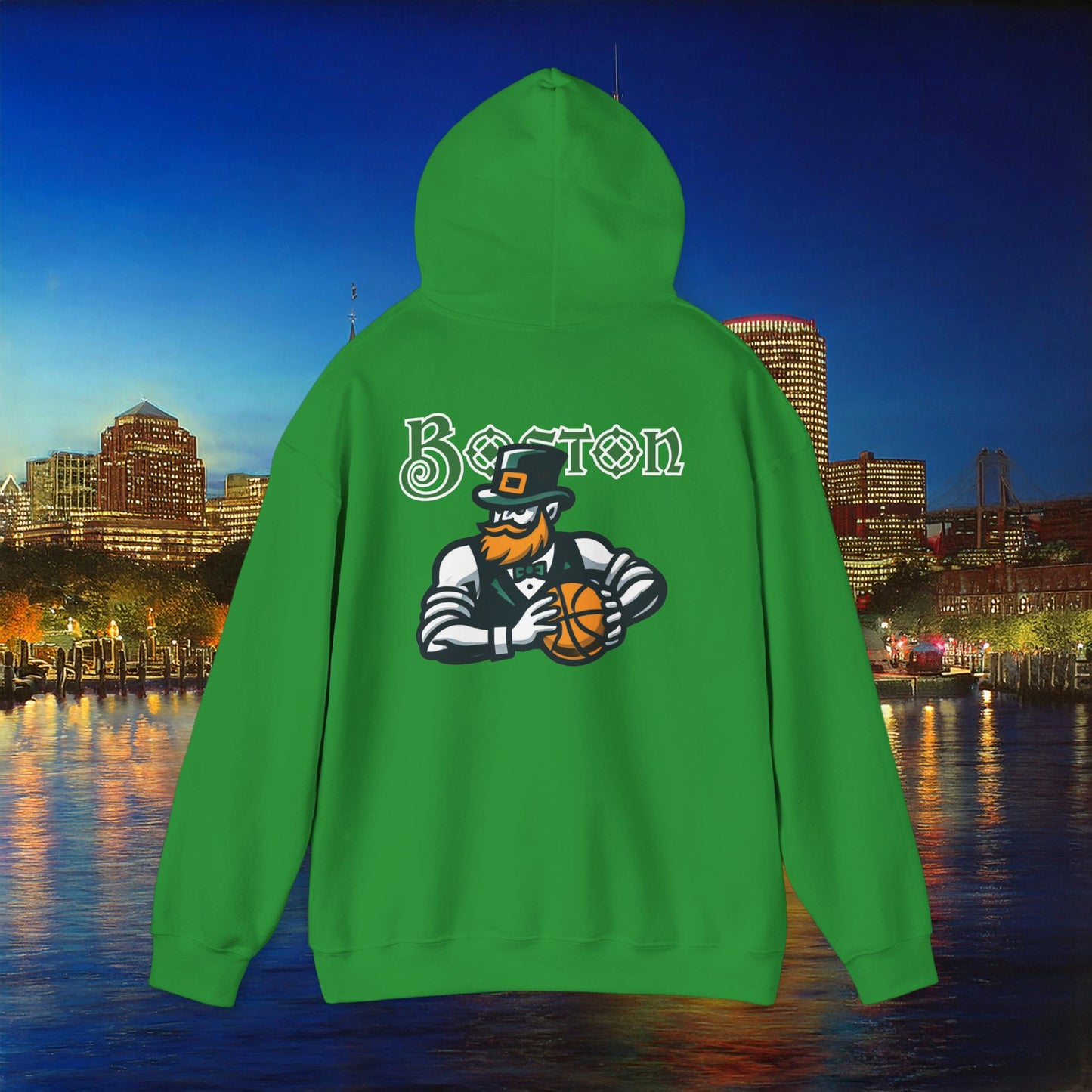 Boston Basketball Design Hoodie