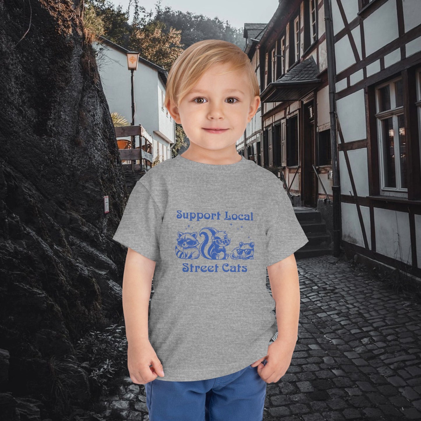 Support Local Street Cats Toddler Tee