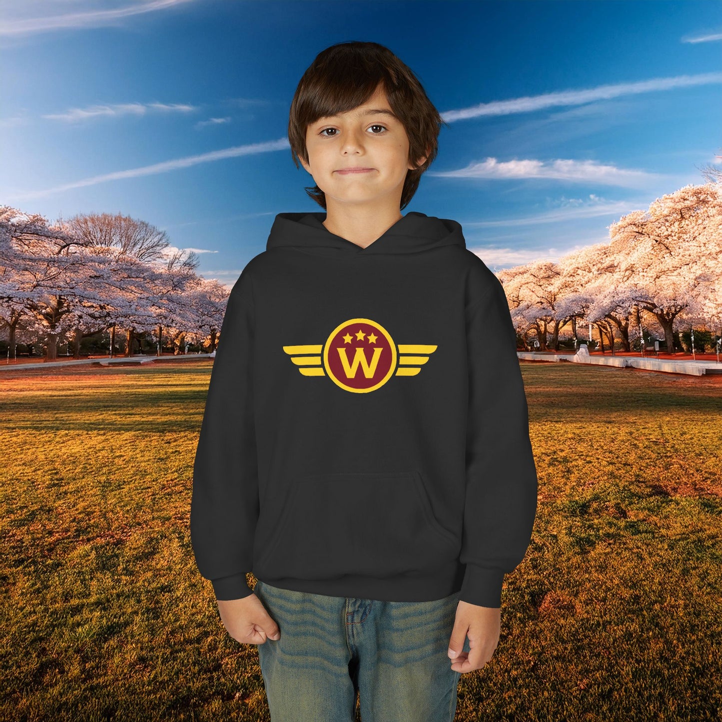 Washington DC Football Logo Youth Hoodie