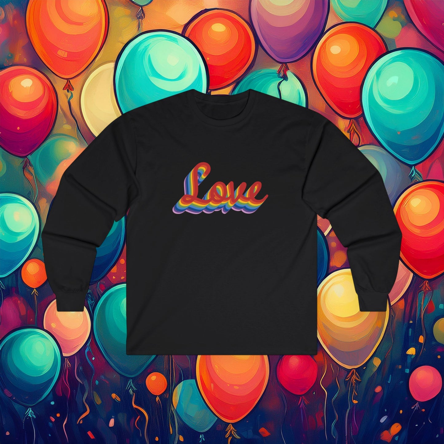 Rainbow Love Unisex Long Sleeve Tee