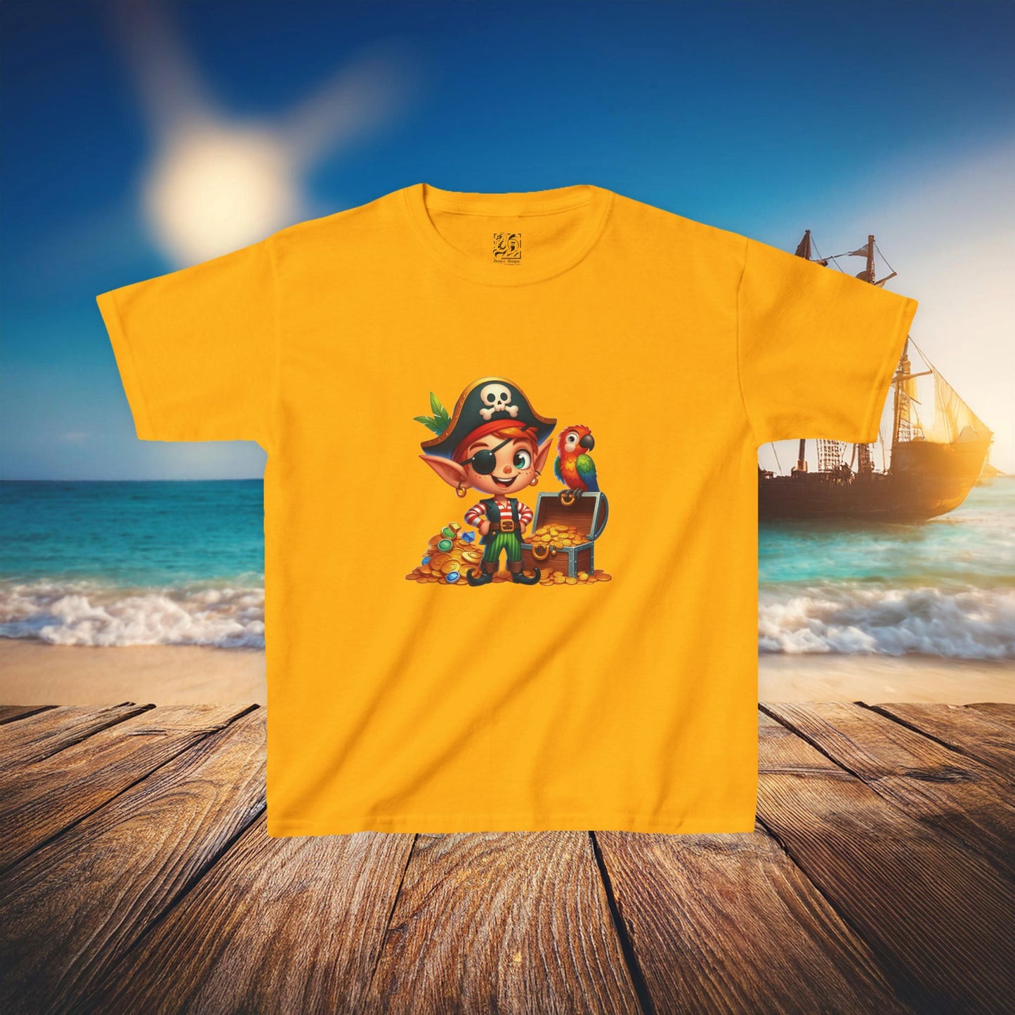 Pirate Elf Kids Tee