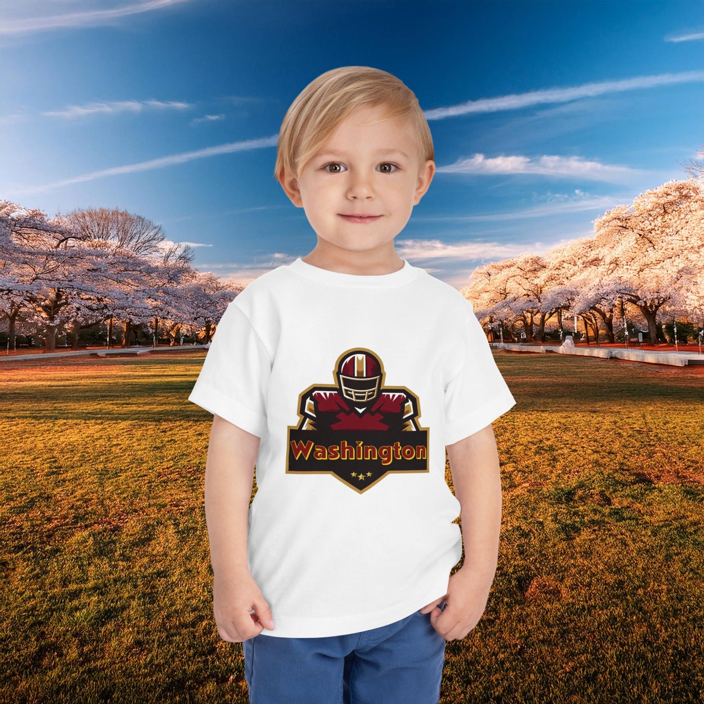 Washington Football Player Logo Toddler Tee