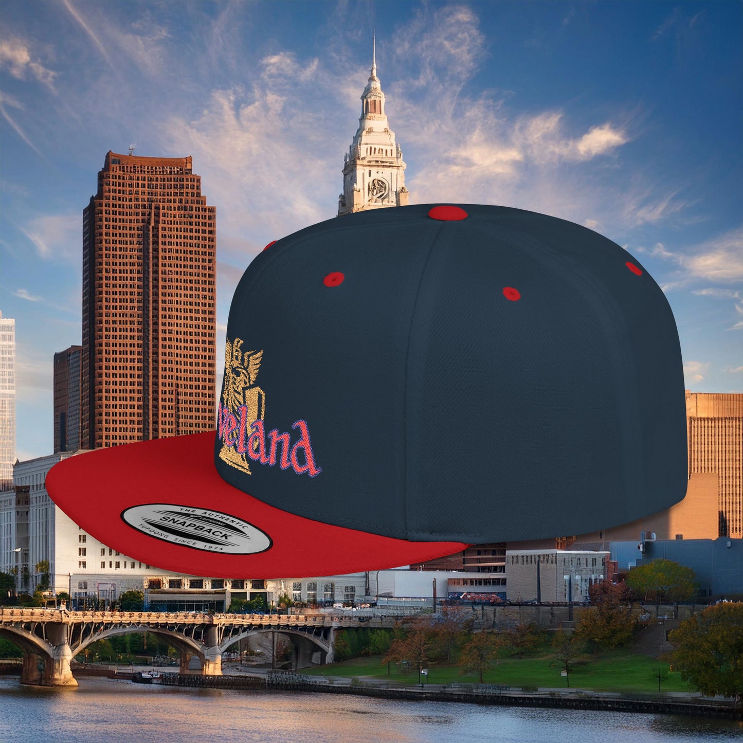 Cleveland Baseball Logo Flat Bill Snapback