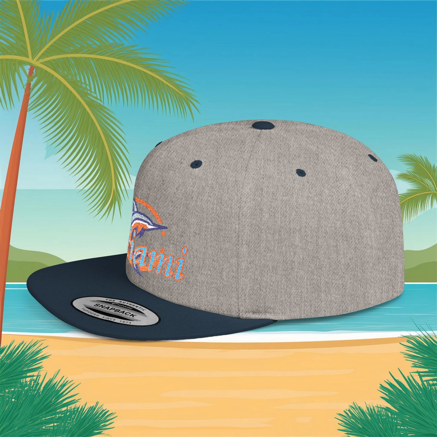 Miami Baseball Flat Bill Snapback