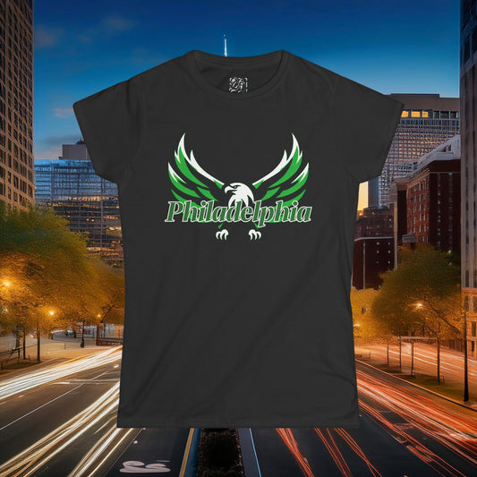 Philadelphia Eagle Logo Women's Softstyle Tee