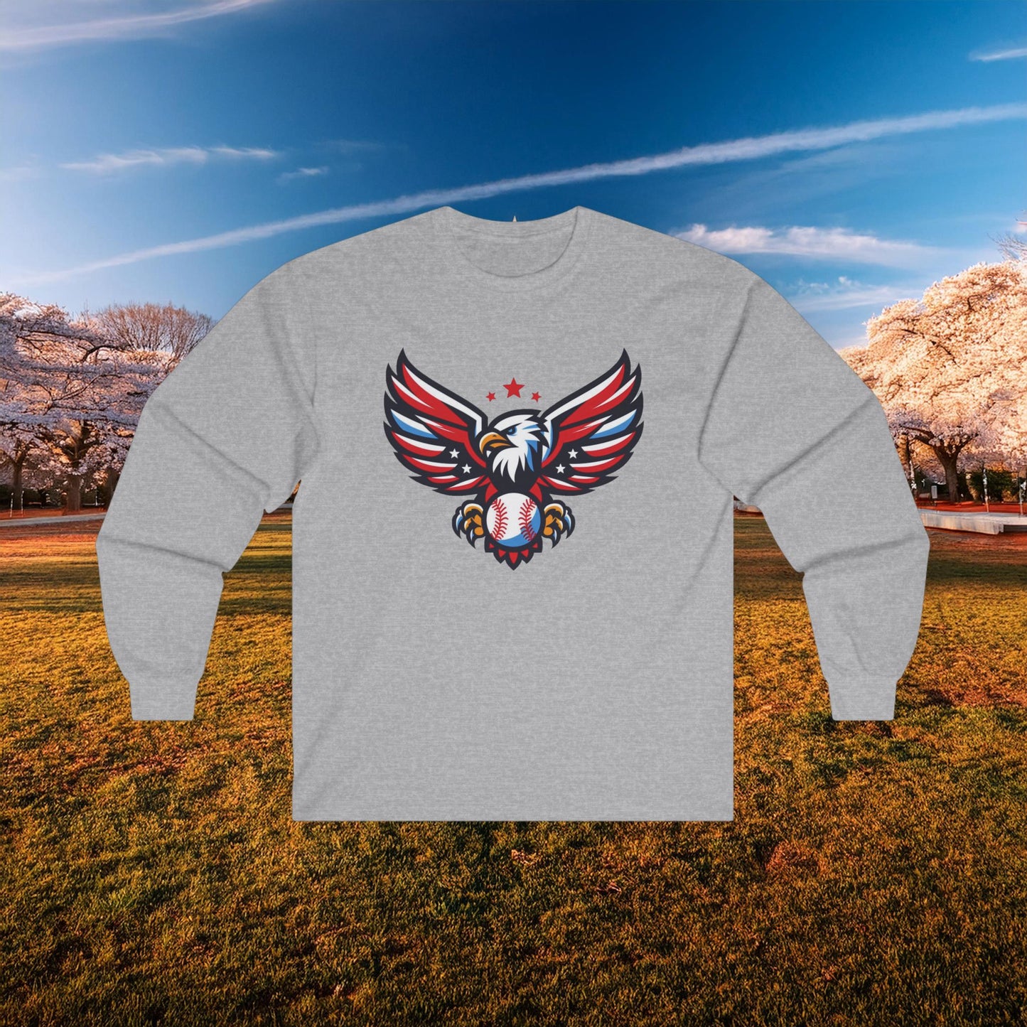 Washington Baseball Eagle Long Sleeve Tee