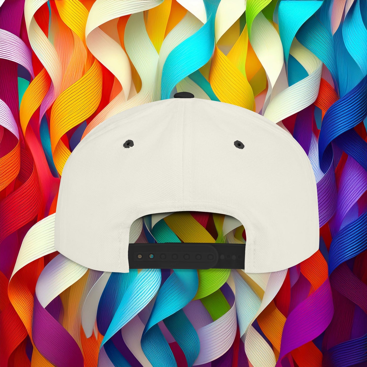 Rainbow Heart Flat Bill Snapback