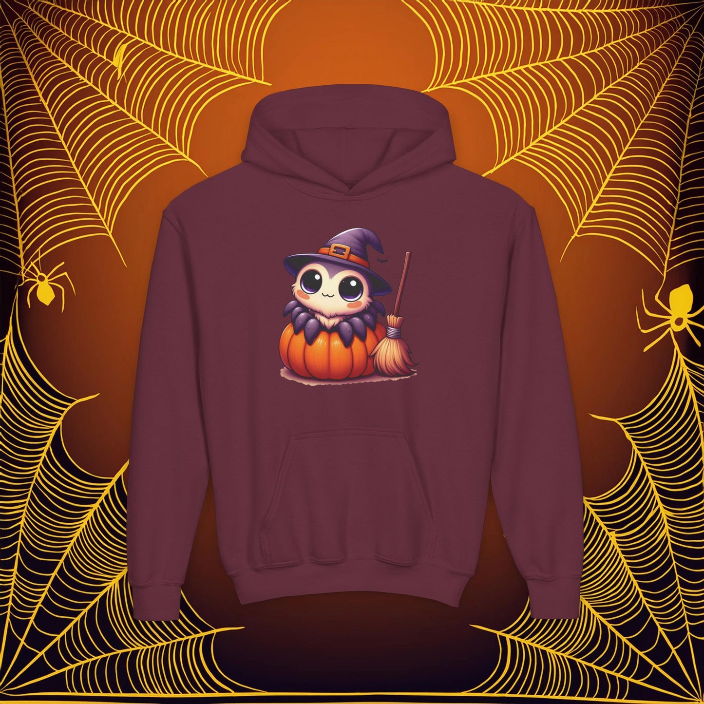 Halloween Spider Youth Hoodie