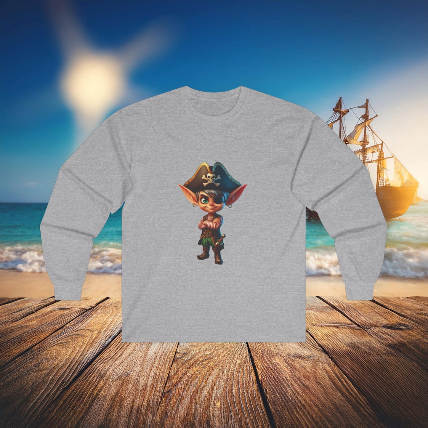 Elf Pirate Long Sleeve Tee